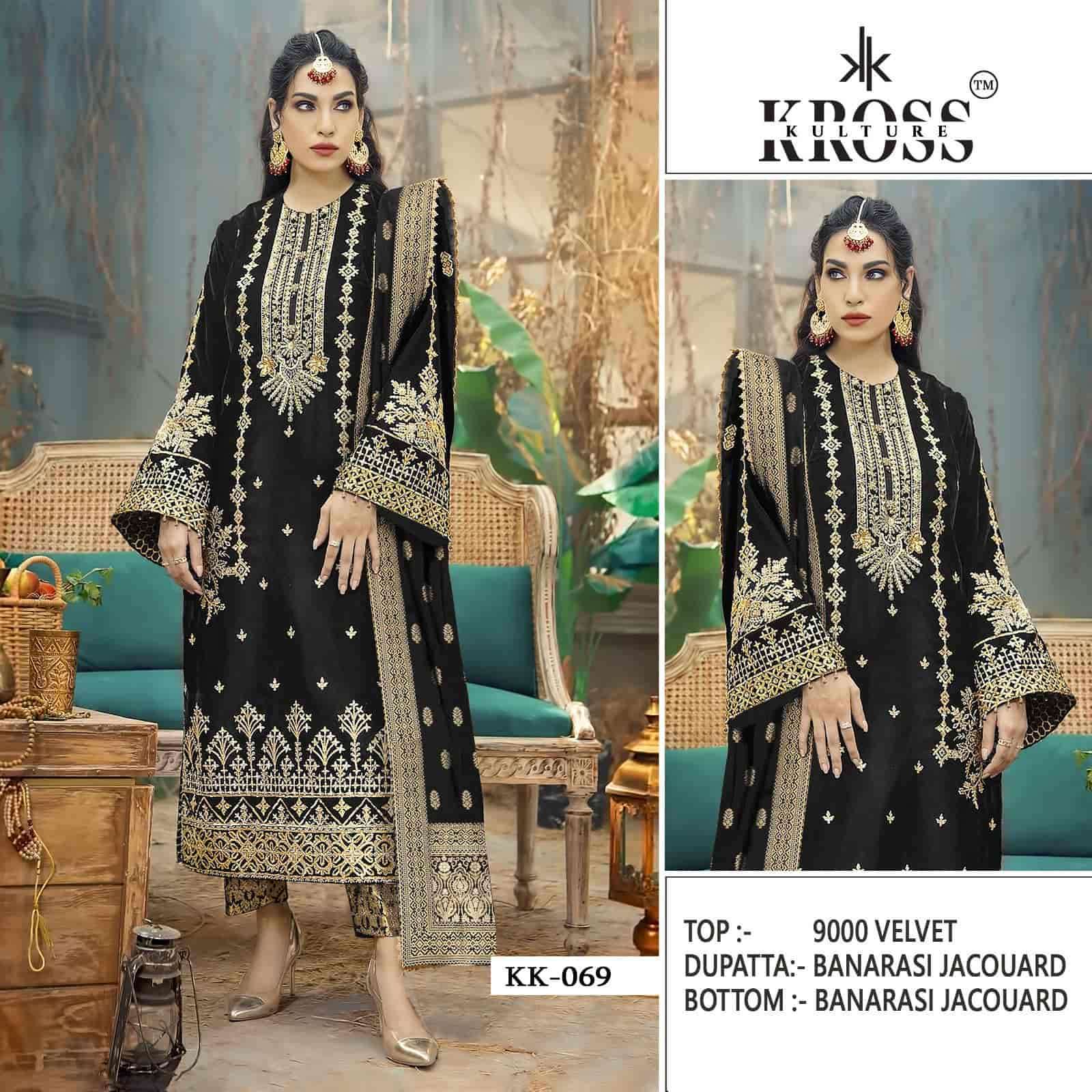 Kross Kulture KK 069 Colors Wedding Wear Style Latest Heavy Designs Velvet Collection view 5