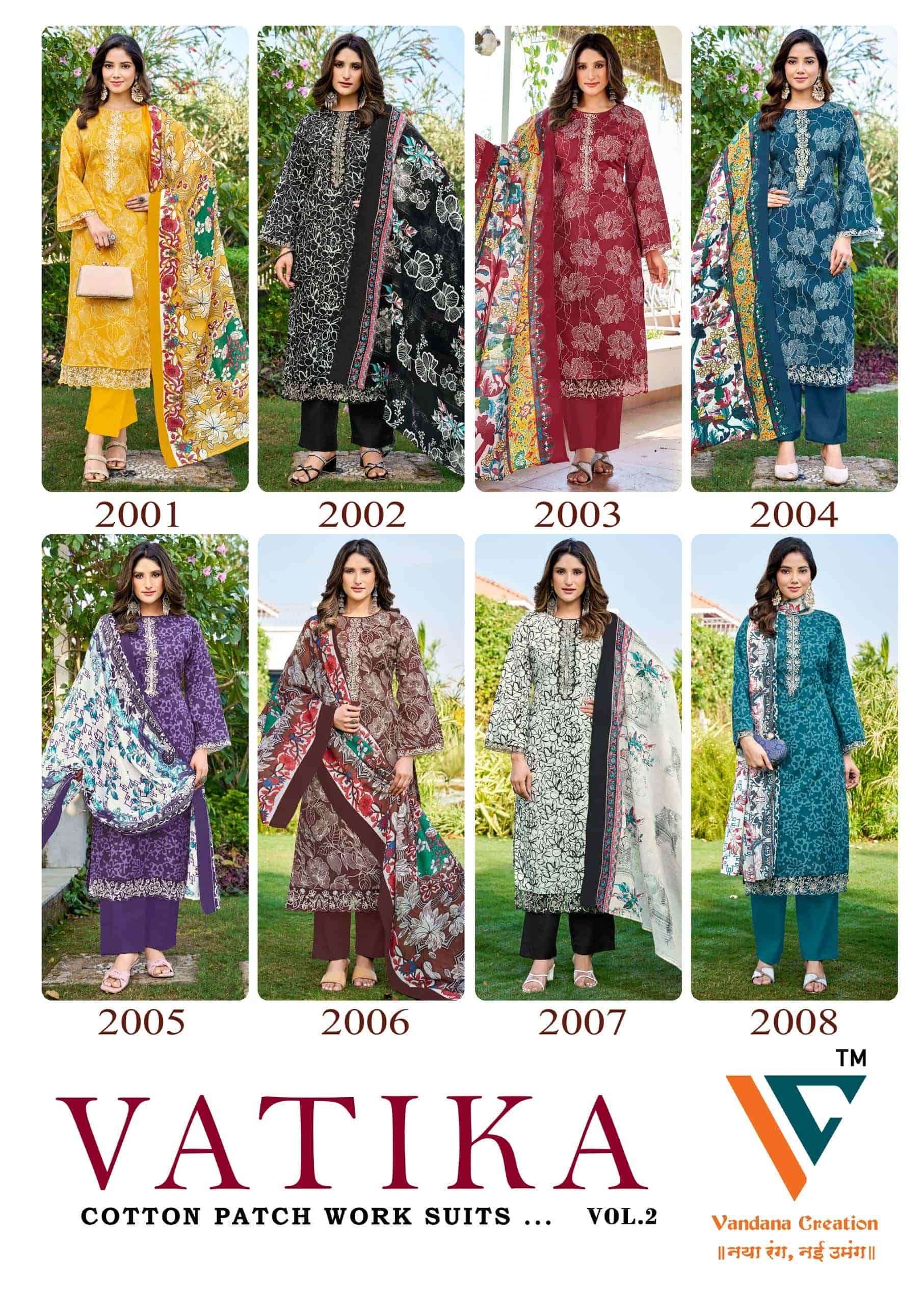 Vandana Fashion Vatika Vol 2 Fancy Cotton Ladies Suit Catalog view 6