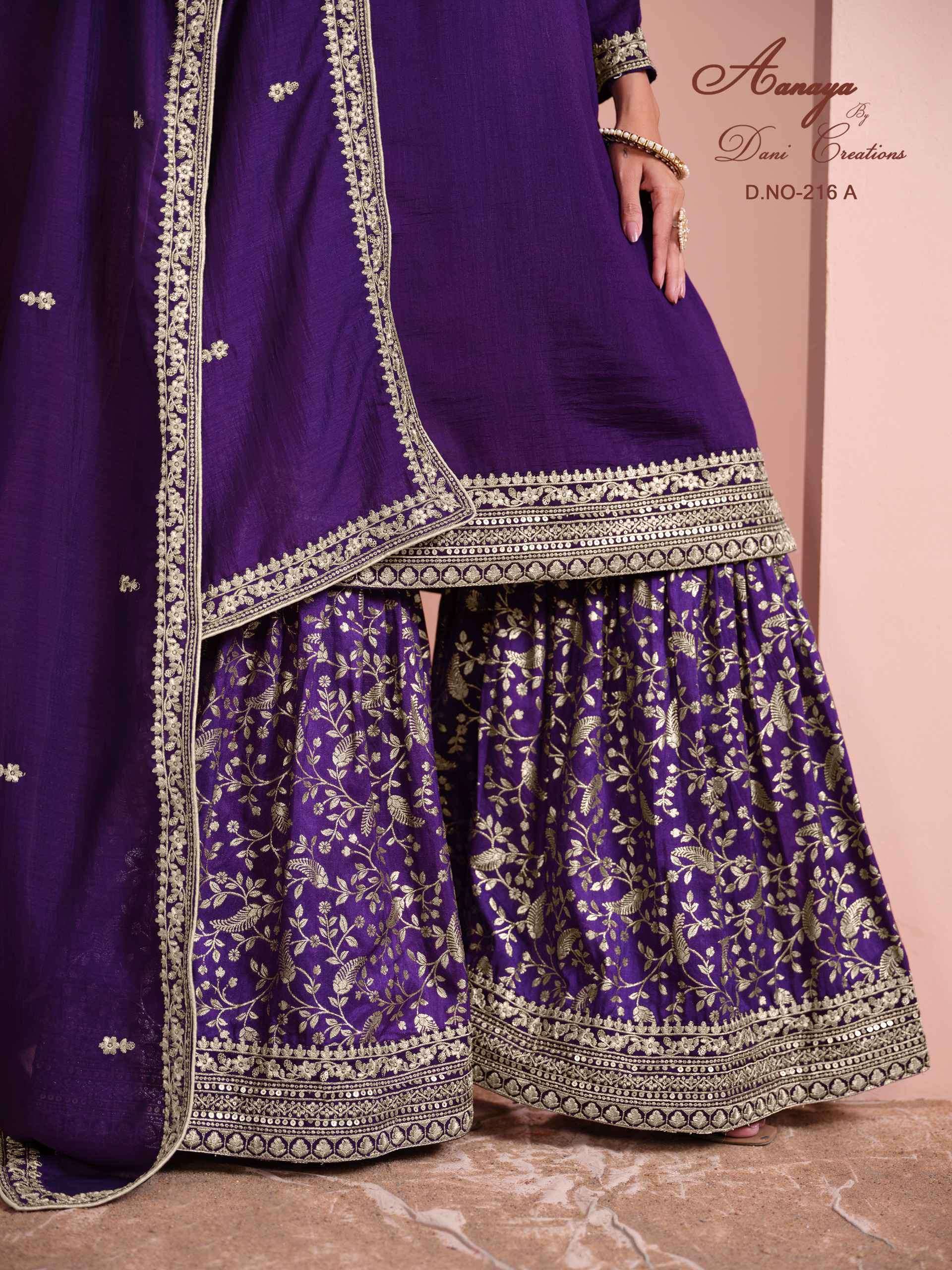 Aanaya Vol 216 Art Silk Wedding Salwar Suit view 5