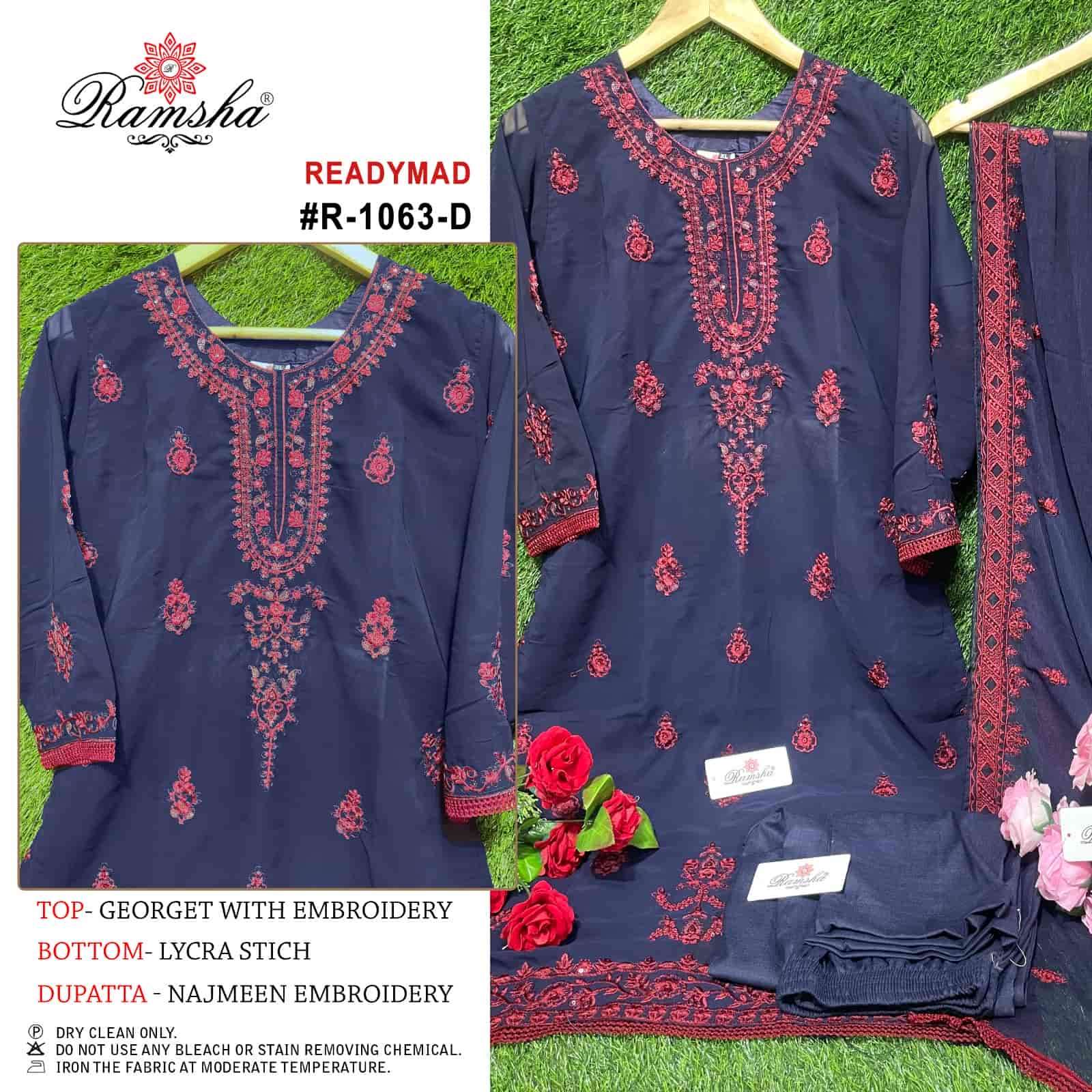 Ramsha R 1063 Colors Pakistani Readymade Salwar Suit Wholasaler view 3