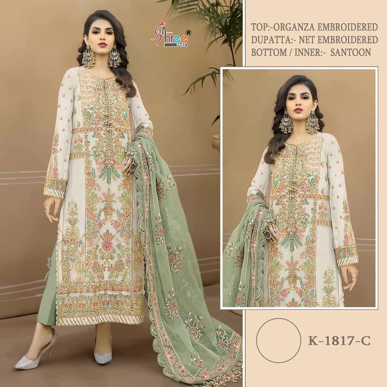 Shree Fabs K 1817 Colors Heavy Designer Style Pakistani Salwar Suit Wholesalers view 5