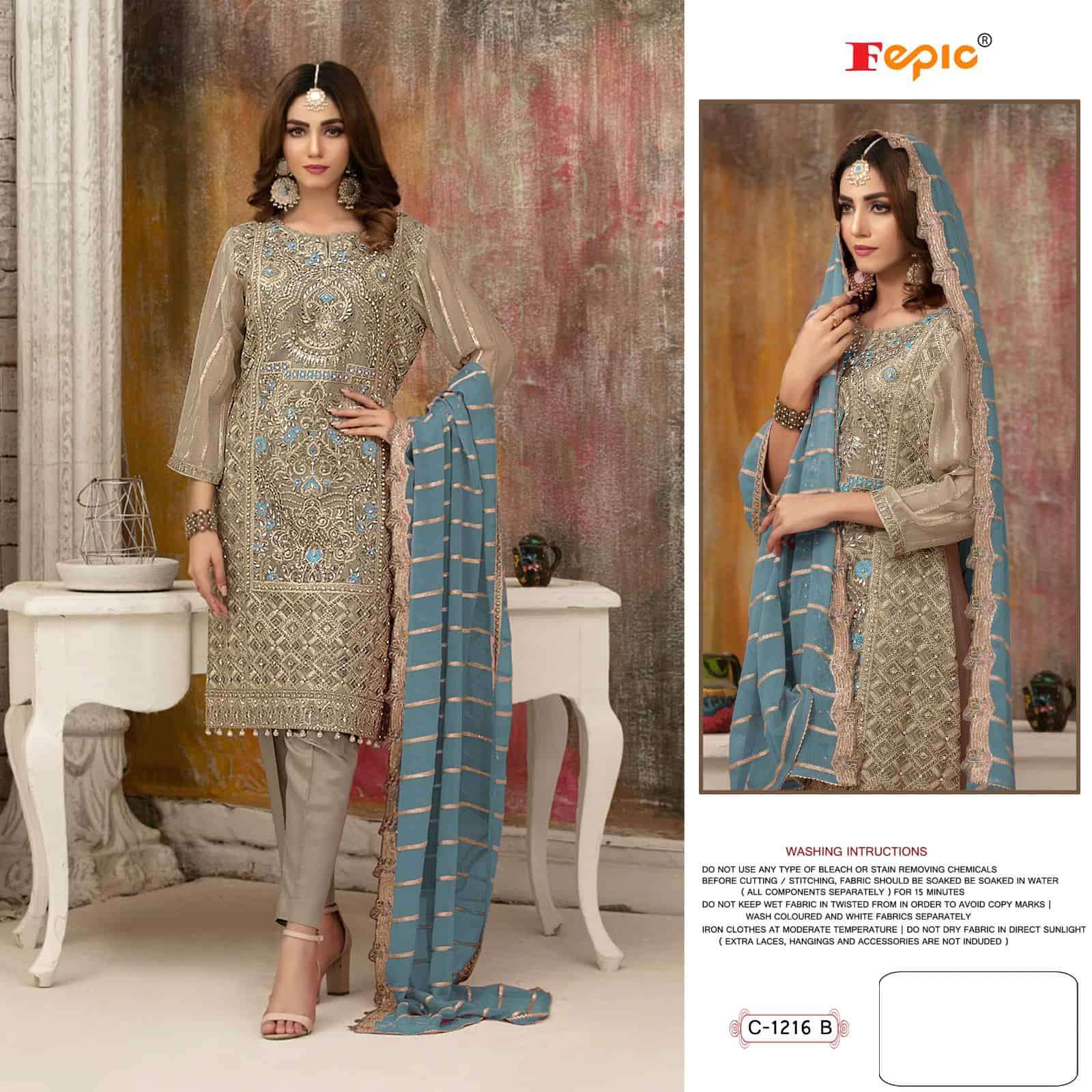 Fepic Rosemeen Heavy Handwork Pakistani Suit view 3