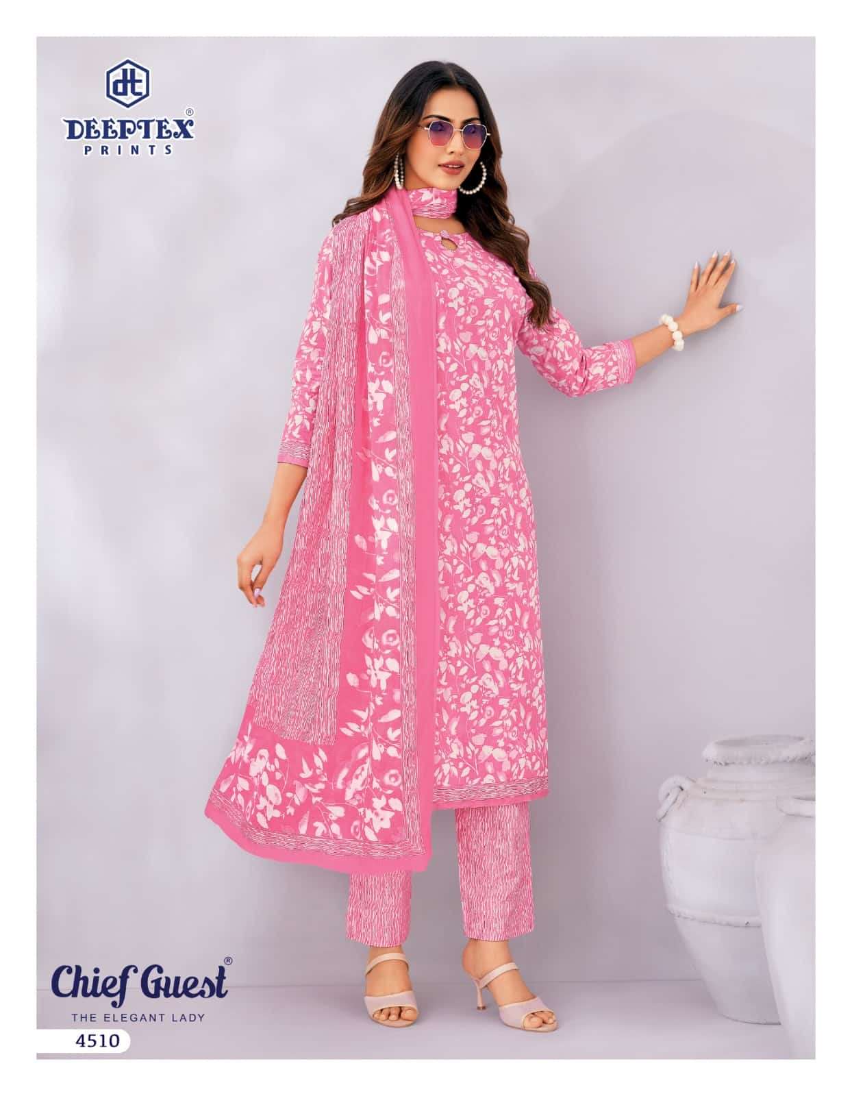 Deeptex Chief Guest Vol 45 Unstitch Cotton Salwar Suit view 13