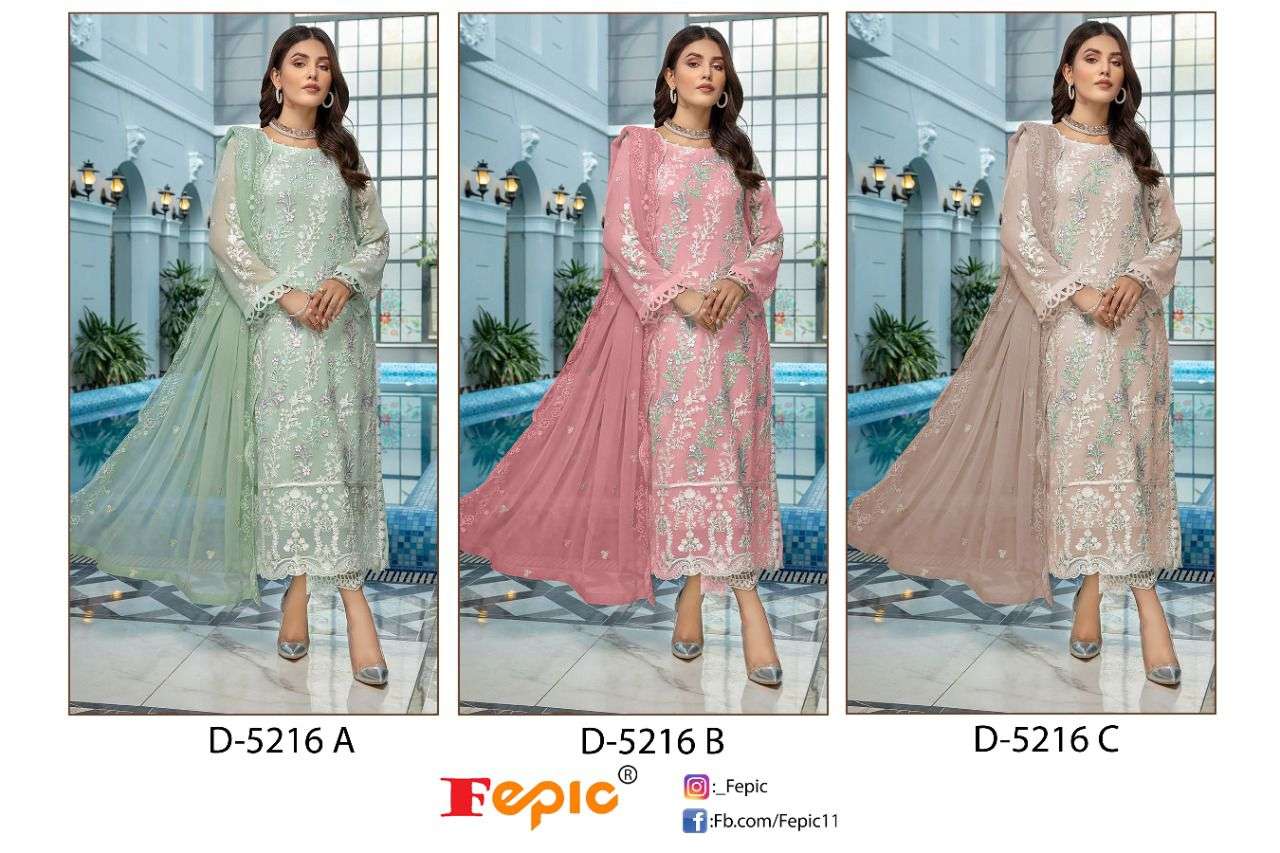 Fepic D 5216 Colors Georgette Embroidered Pakistani Collection Exporter view 7