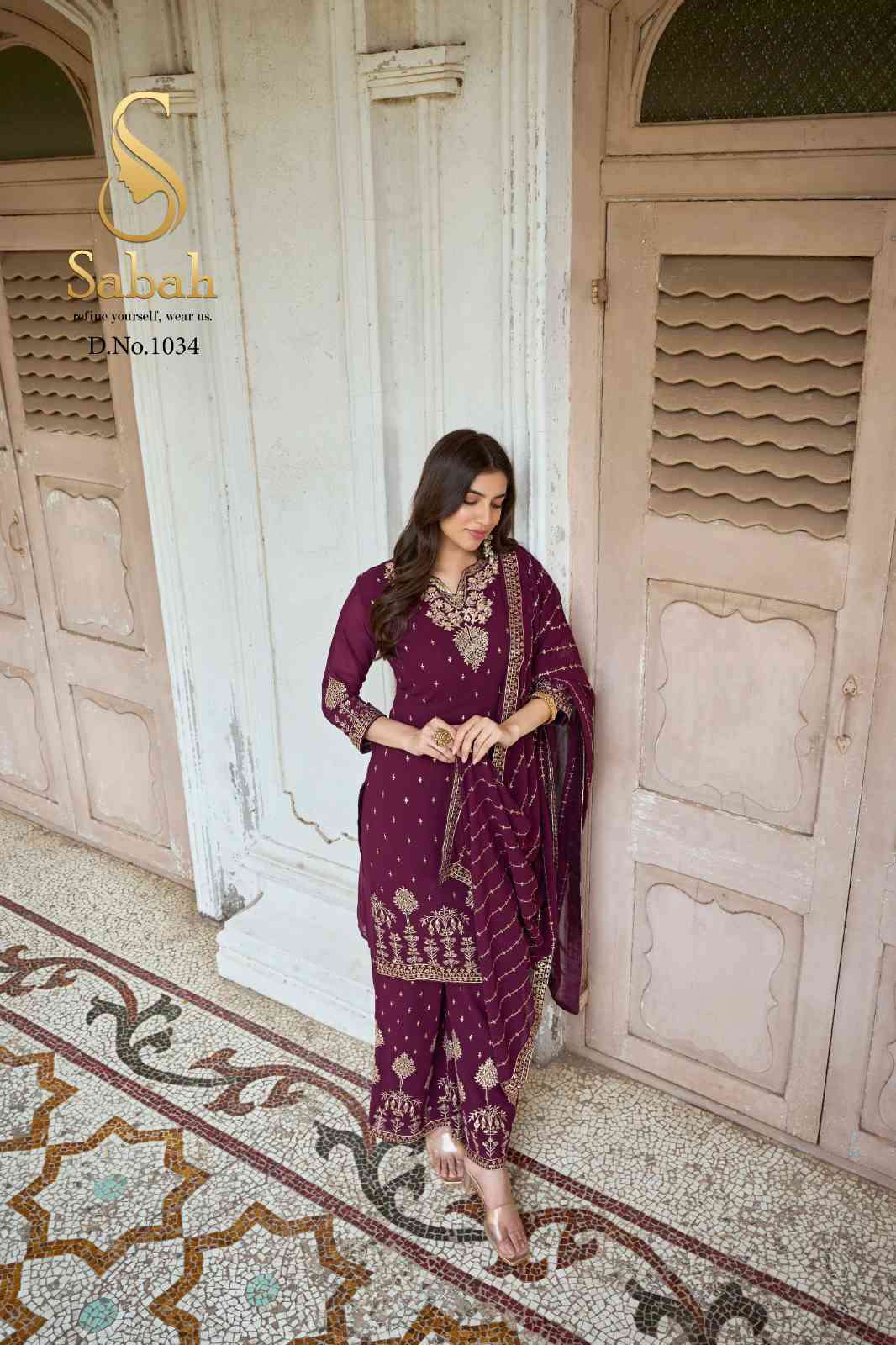 Fk Fashion Sabah Zareen Partywear Designer Work Palazzo Dress view 8