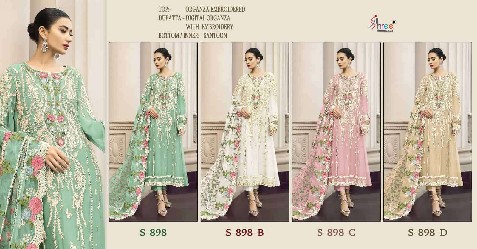Shree Fabs S 898 Colors Festive Wear Style Designer Pakistani Salwar Suit Wholesalers