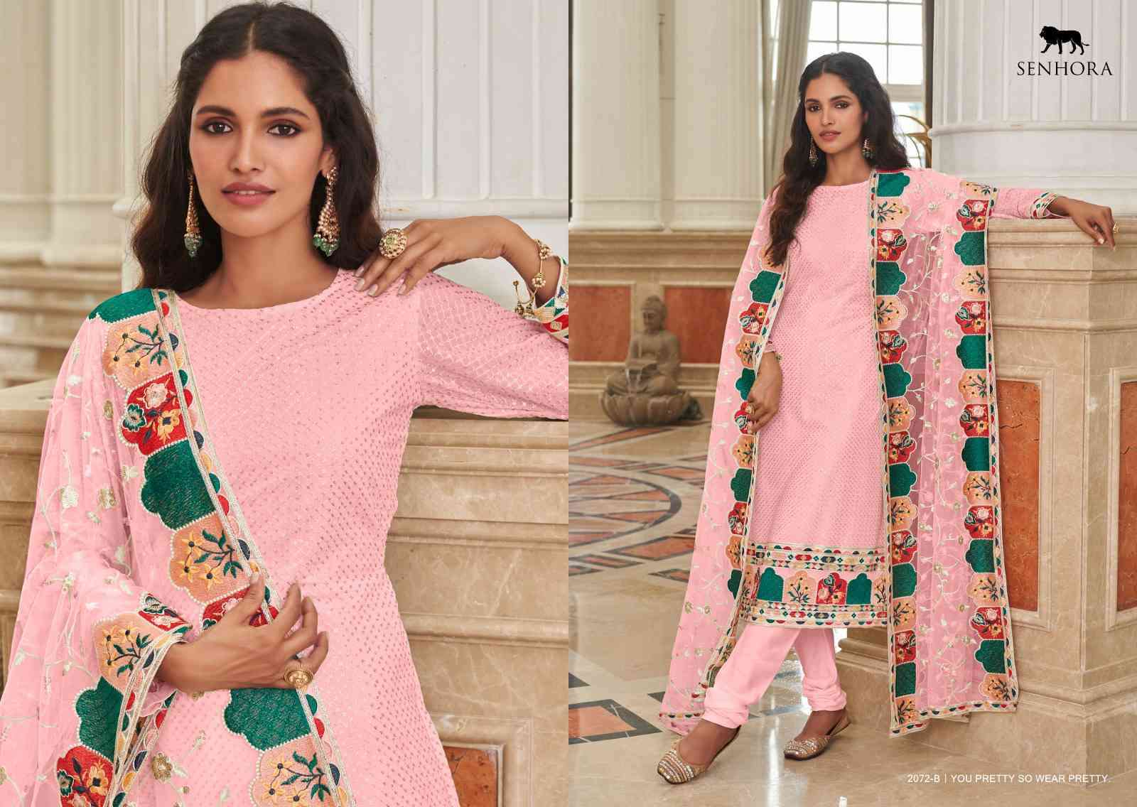 Senhora Syeda Partywear Designer Straight Salwar Suit view 3