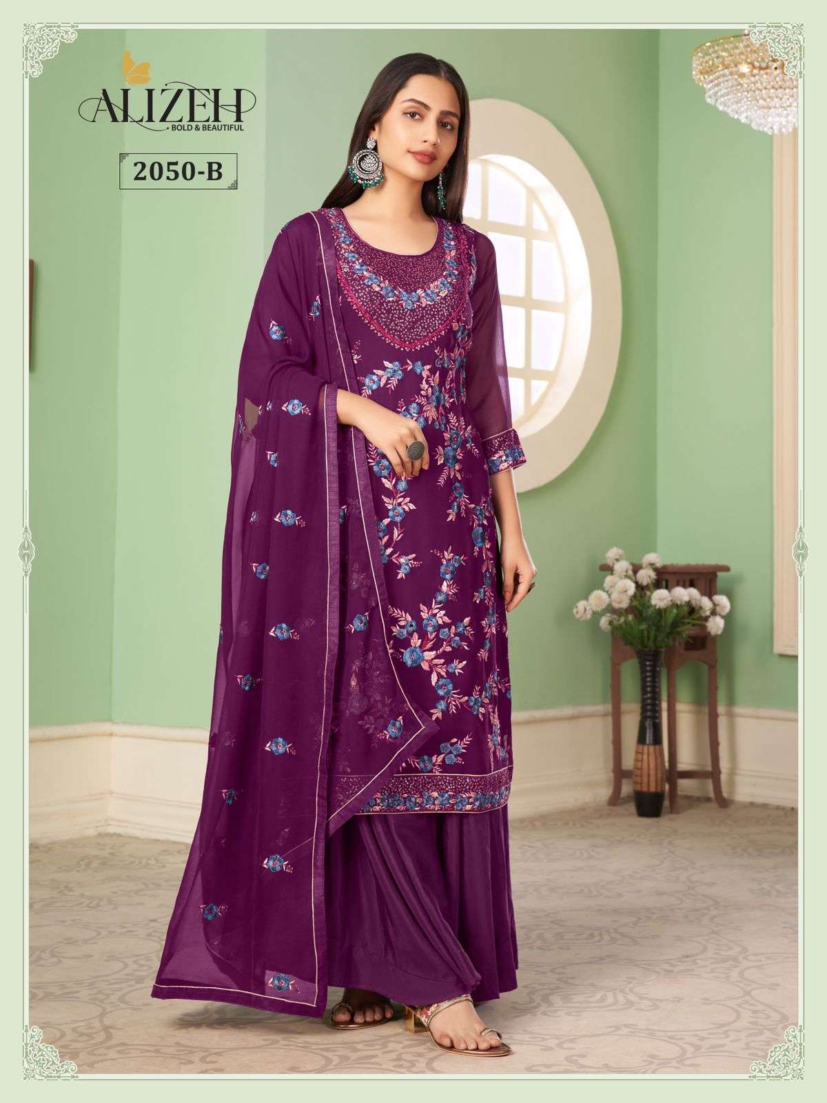Alizeh Zaida Vol 10 Party Wear Sharara Salwar Kameez New Collection view 24