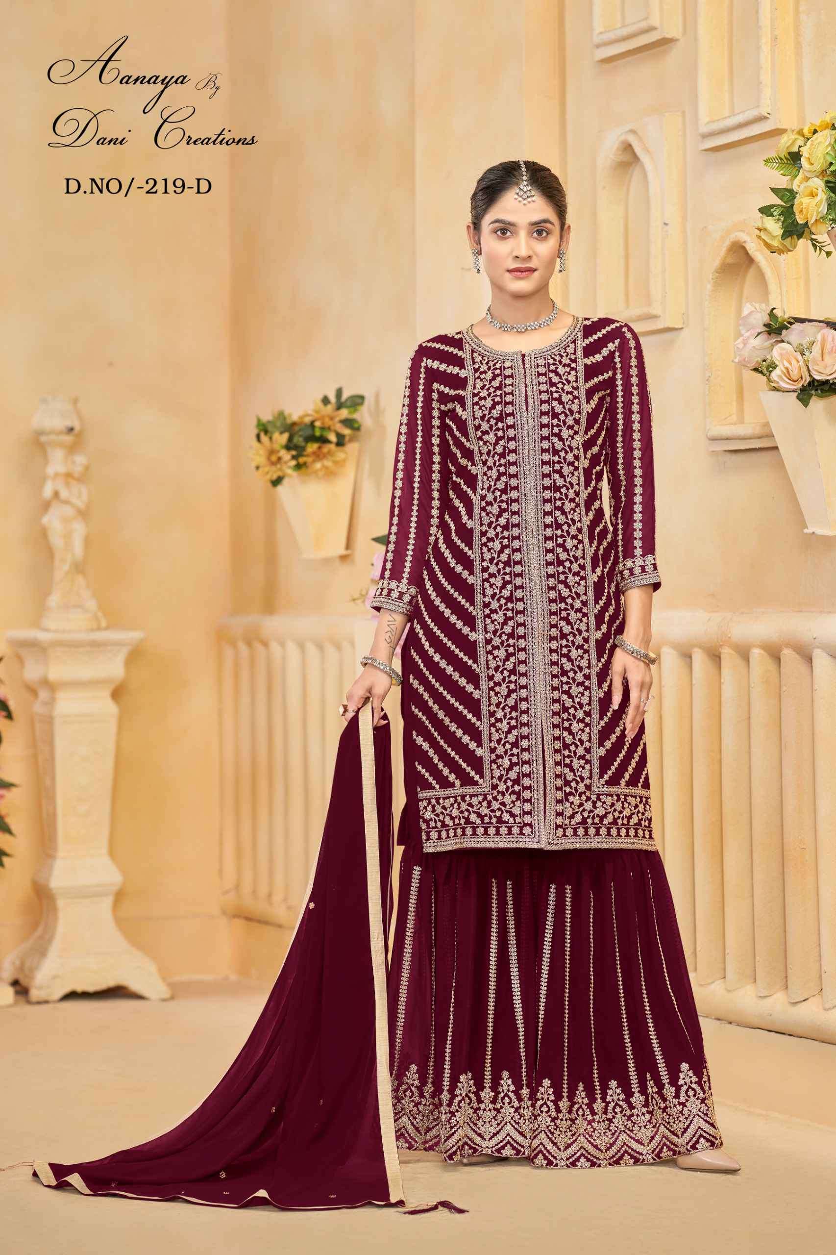 Aanaya Vol 219 Partywear Style Sharara Design Dress view 5