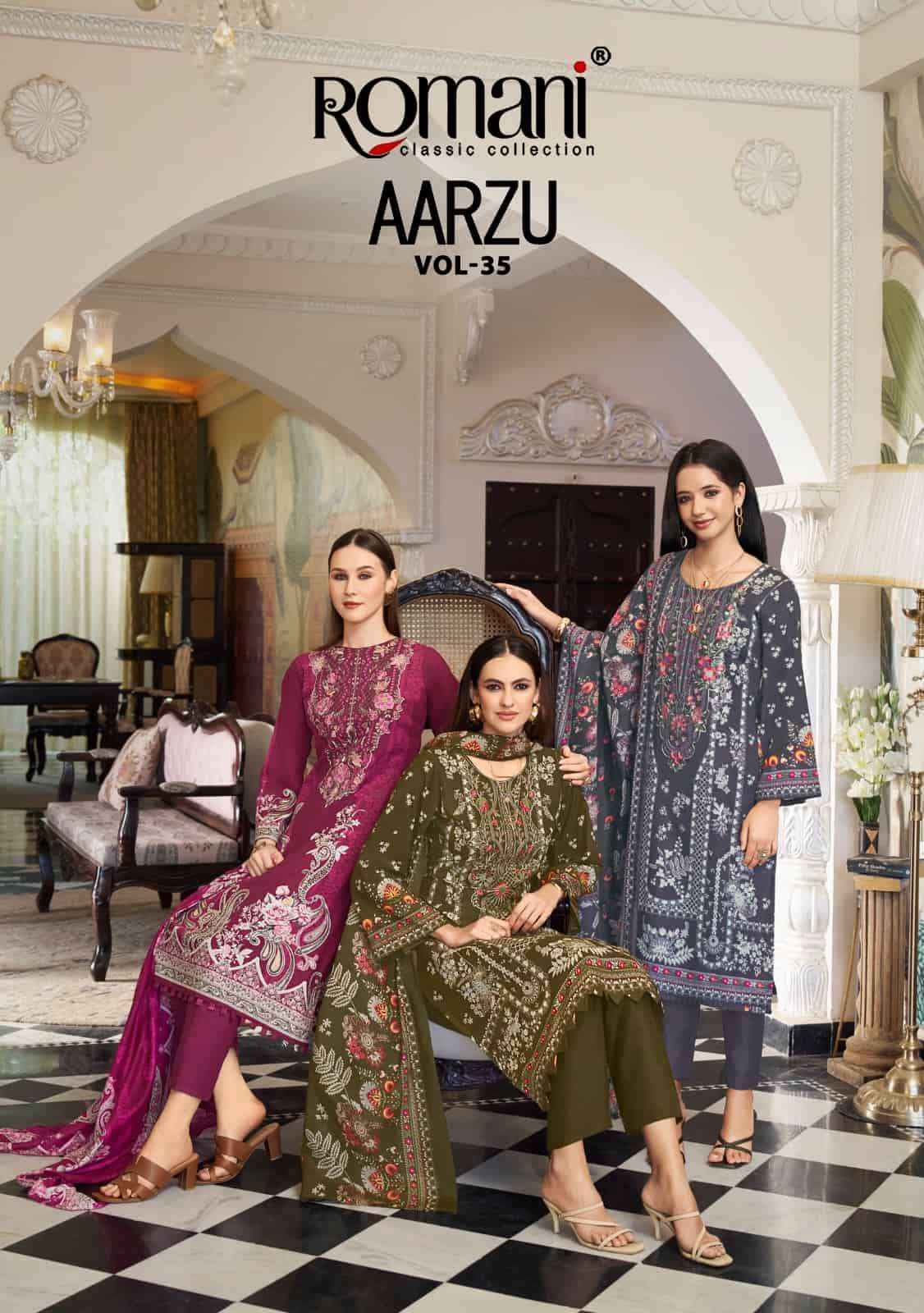 Romani Aarzu Vol 35 Fancy Cotton Dress Material view 9