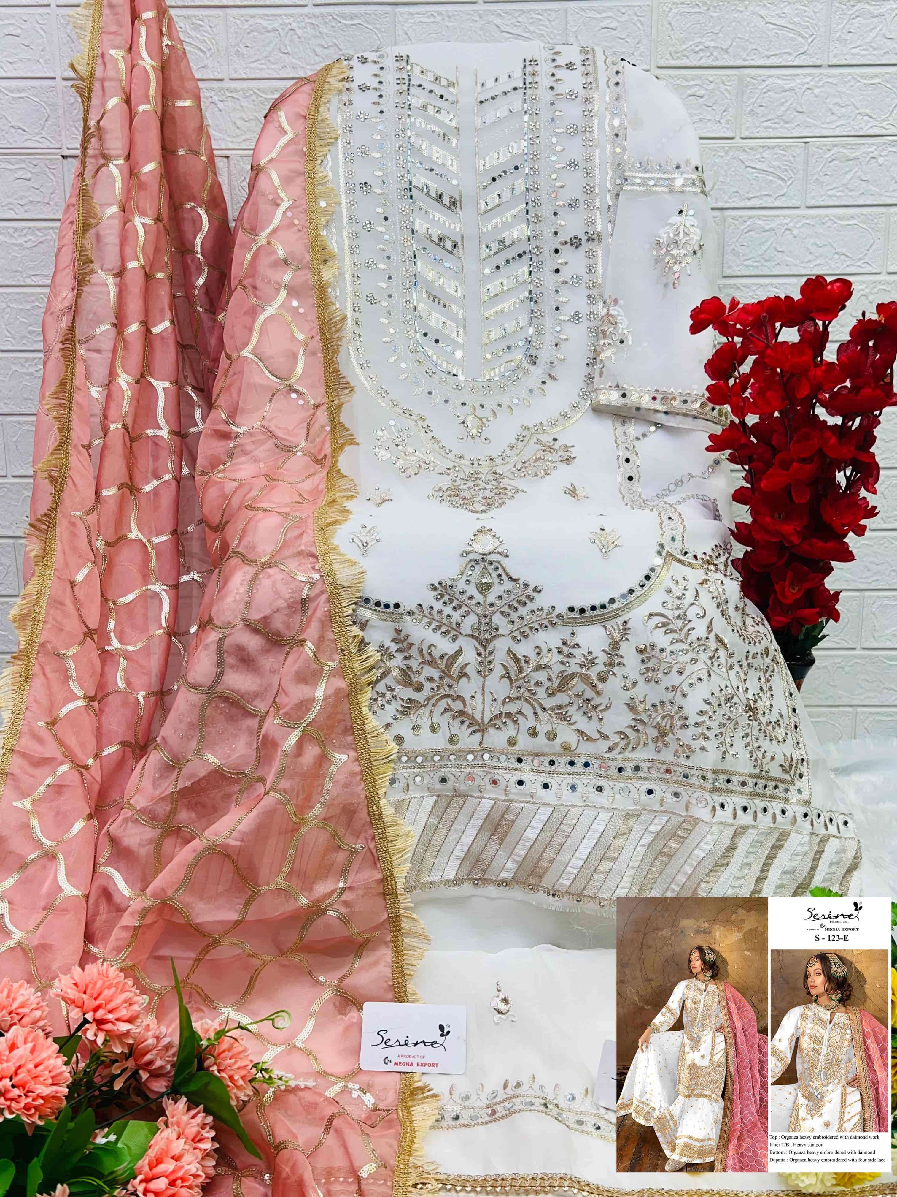 Serine Organza Heavy Embroidered Salwar Suit view 2