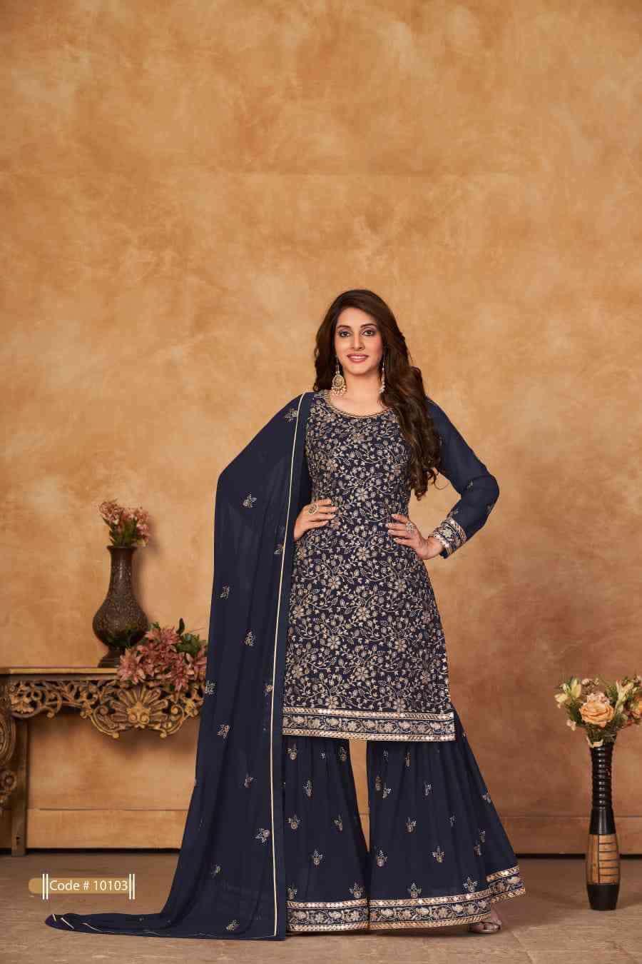 Anjubaa Vol 10 Partywear Gharara Sharara Dress New Collection view 5