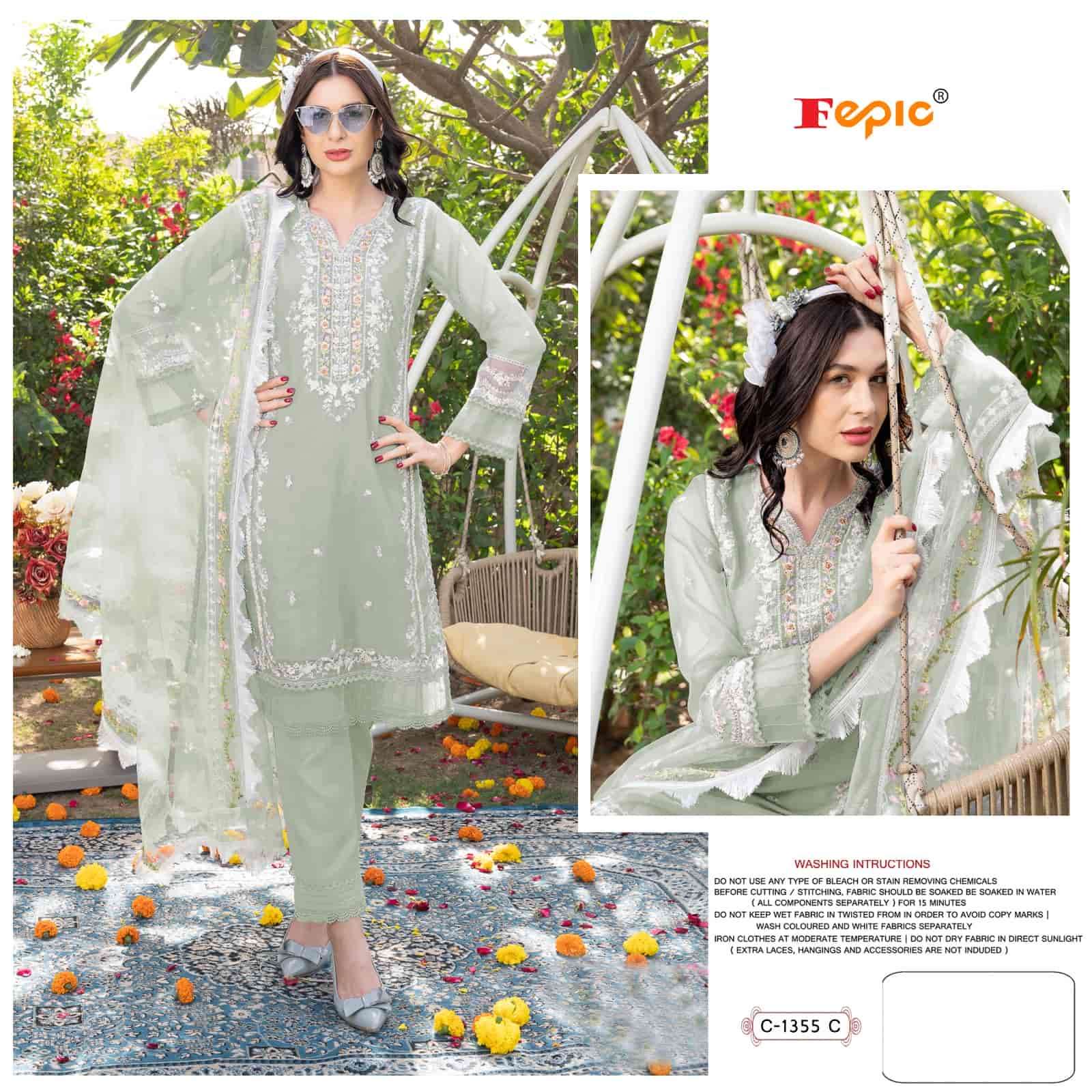 Fepic C 1355 Colors Exclusive Designer Style Pakistani Suit Wholasaler view 3