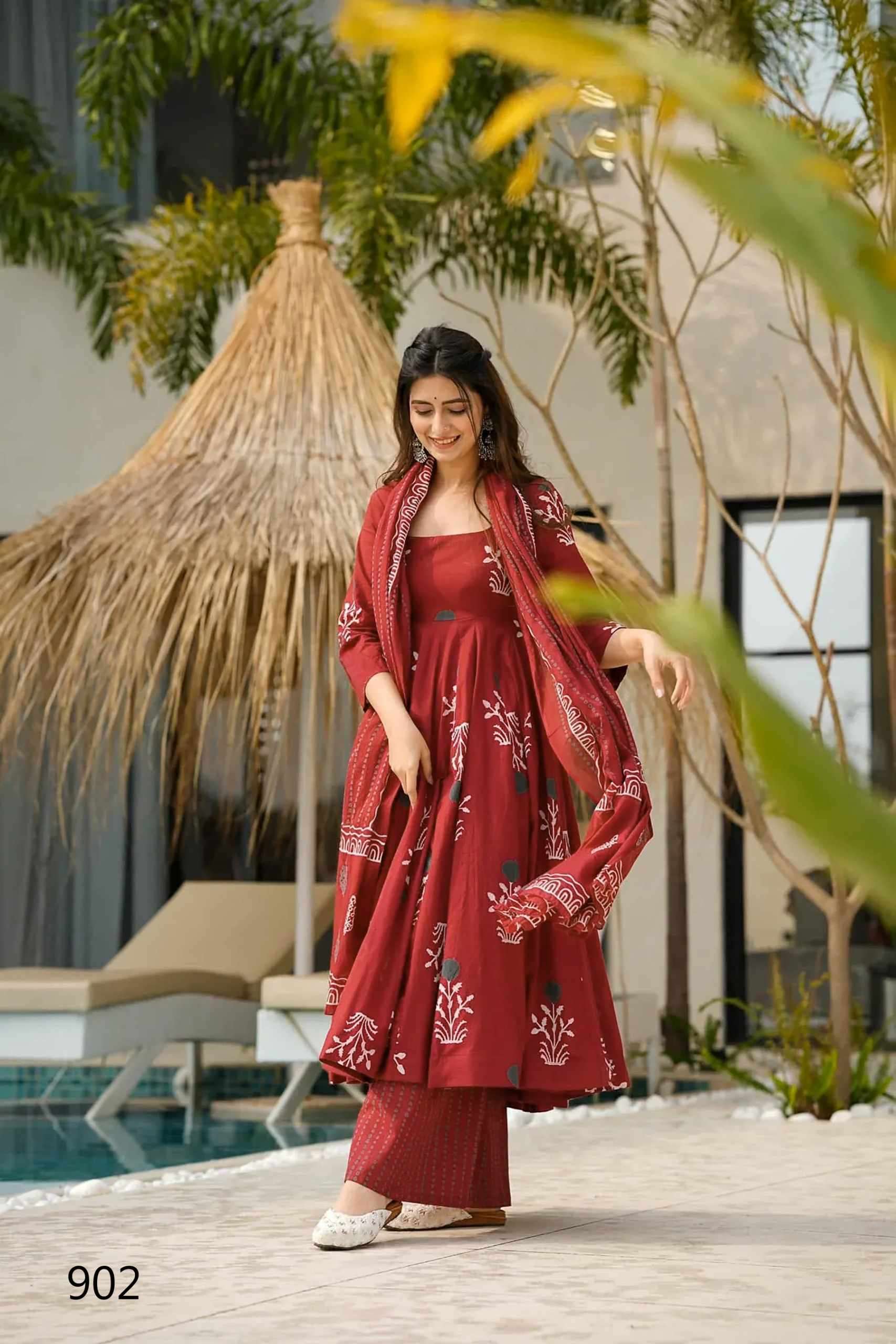 Lucaya Clora Vol 9 901 TO 907 Long Kurti Bottom Dupatta Collection Exploter view 7