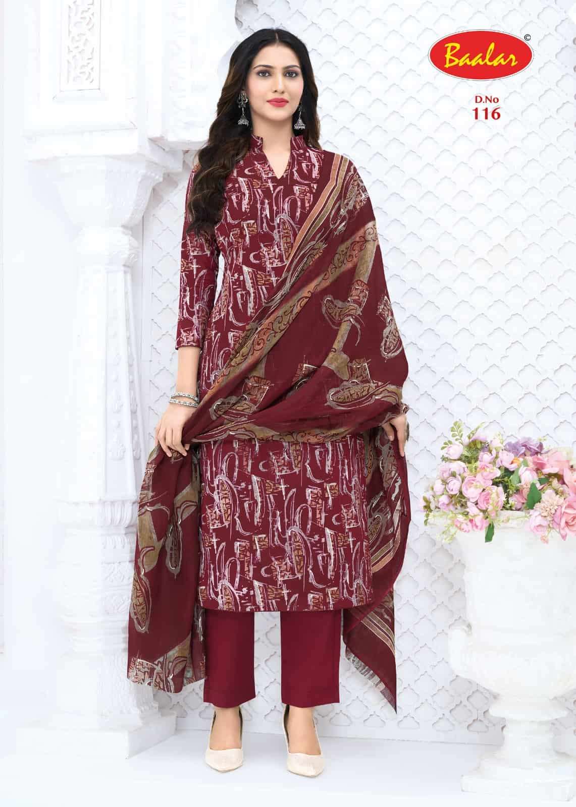 Baalar Zeenat Vol 1 Premium Wear Cotton Dress Catalog view 5