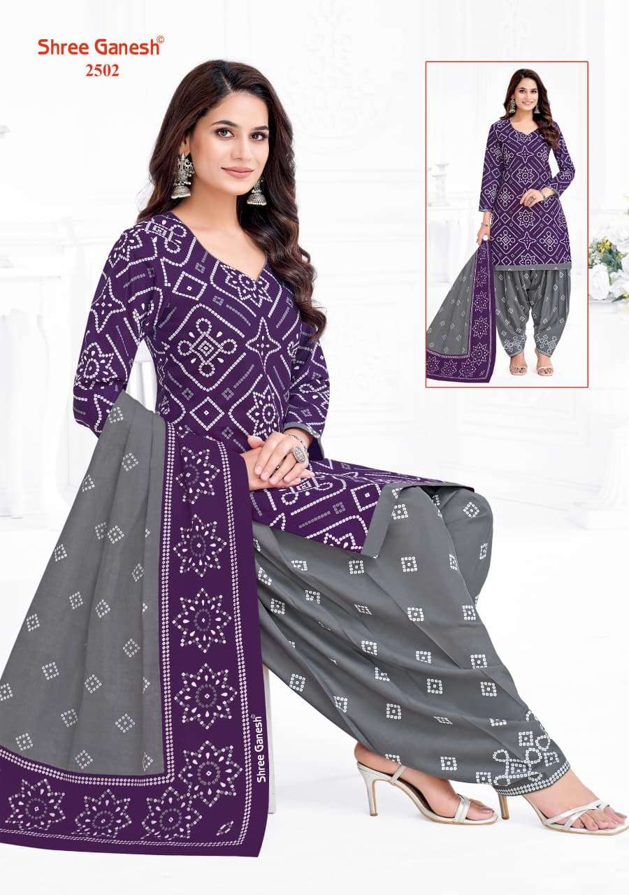 Shree Ganesh Bandhani Vol 5 Heavy Cotton Bandhani Suit view 14