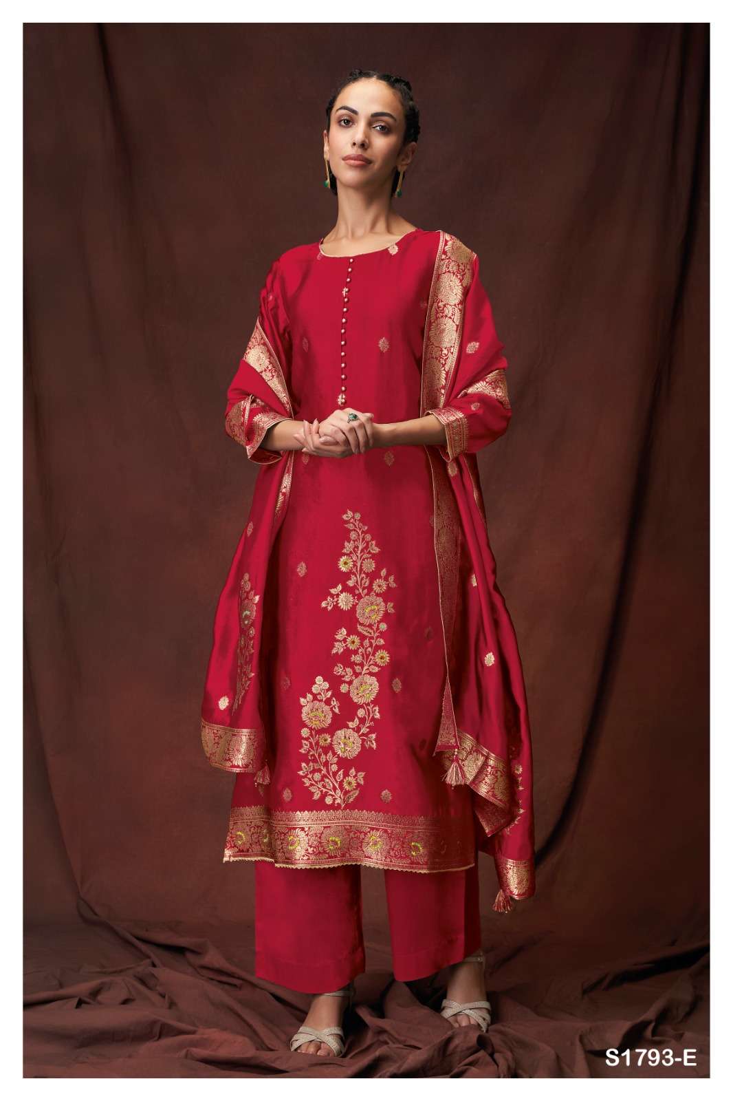 Ganga Barisha 1793 Designer Exclusive Silk Salwar Suit view 3