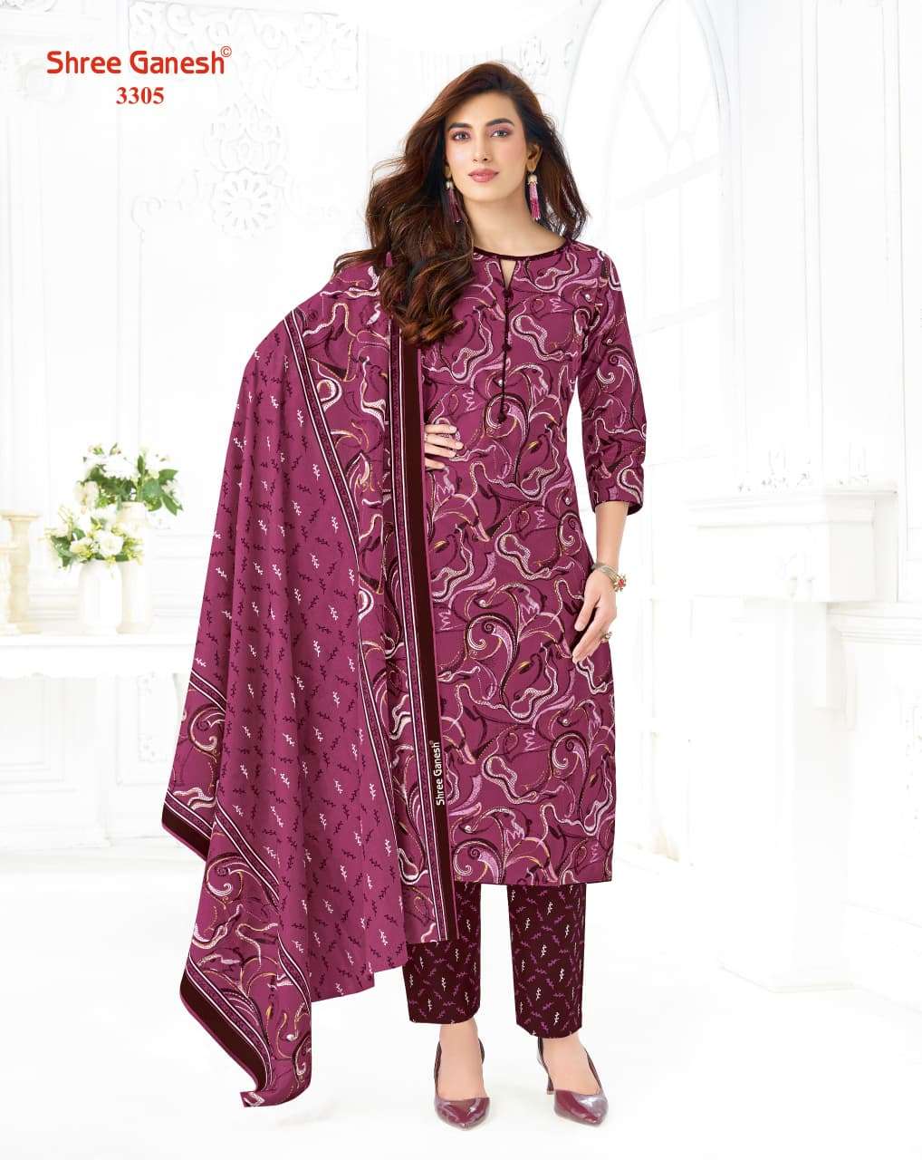 Shree Ganesh Samaiyra Vol 23 Printed Pure Cotton Suit Catalog view 11