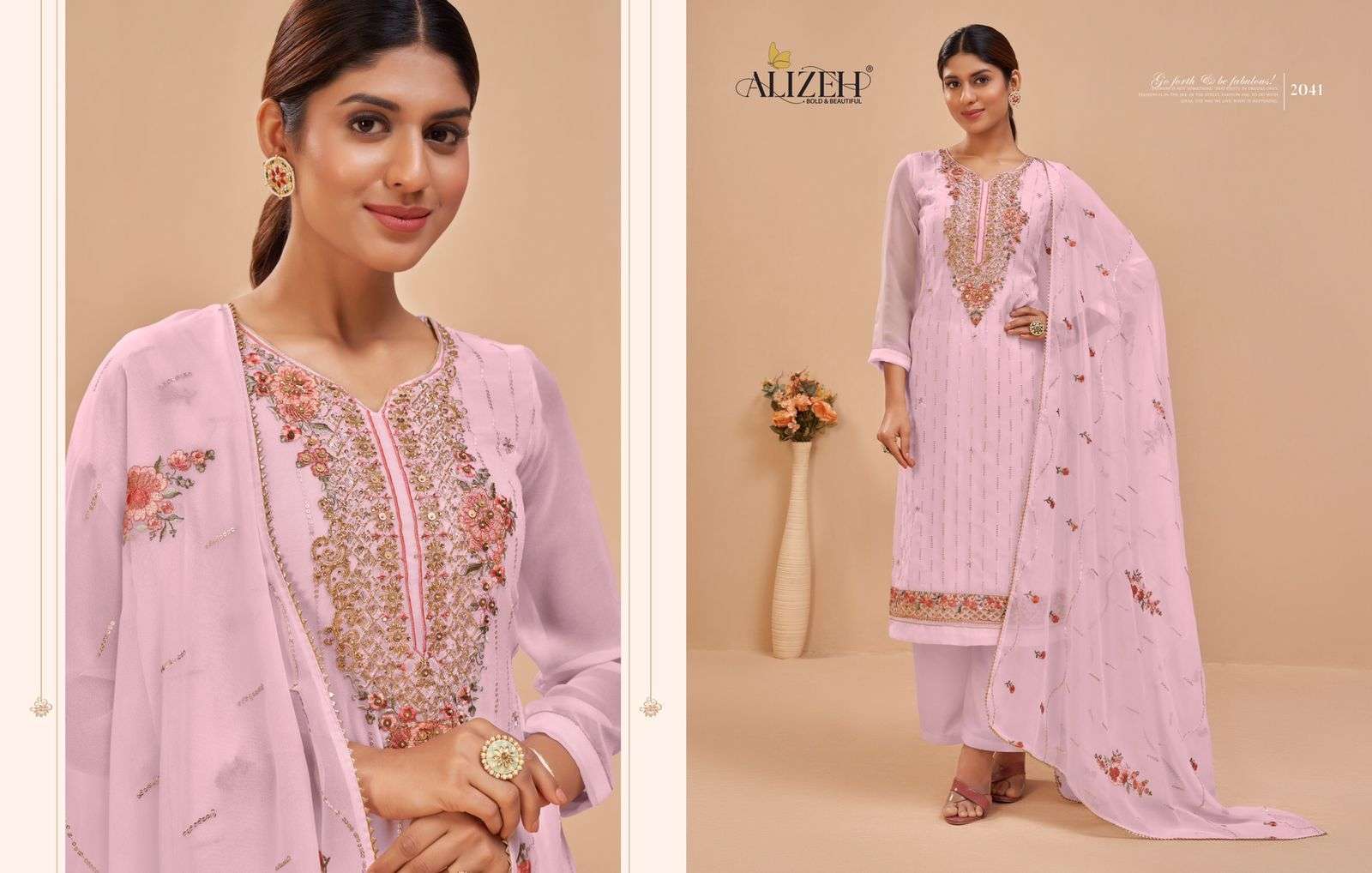Alizeh Murad Vol 6 Party Wear Straight Suit Catalog Suppllier view 8