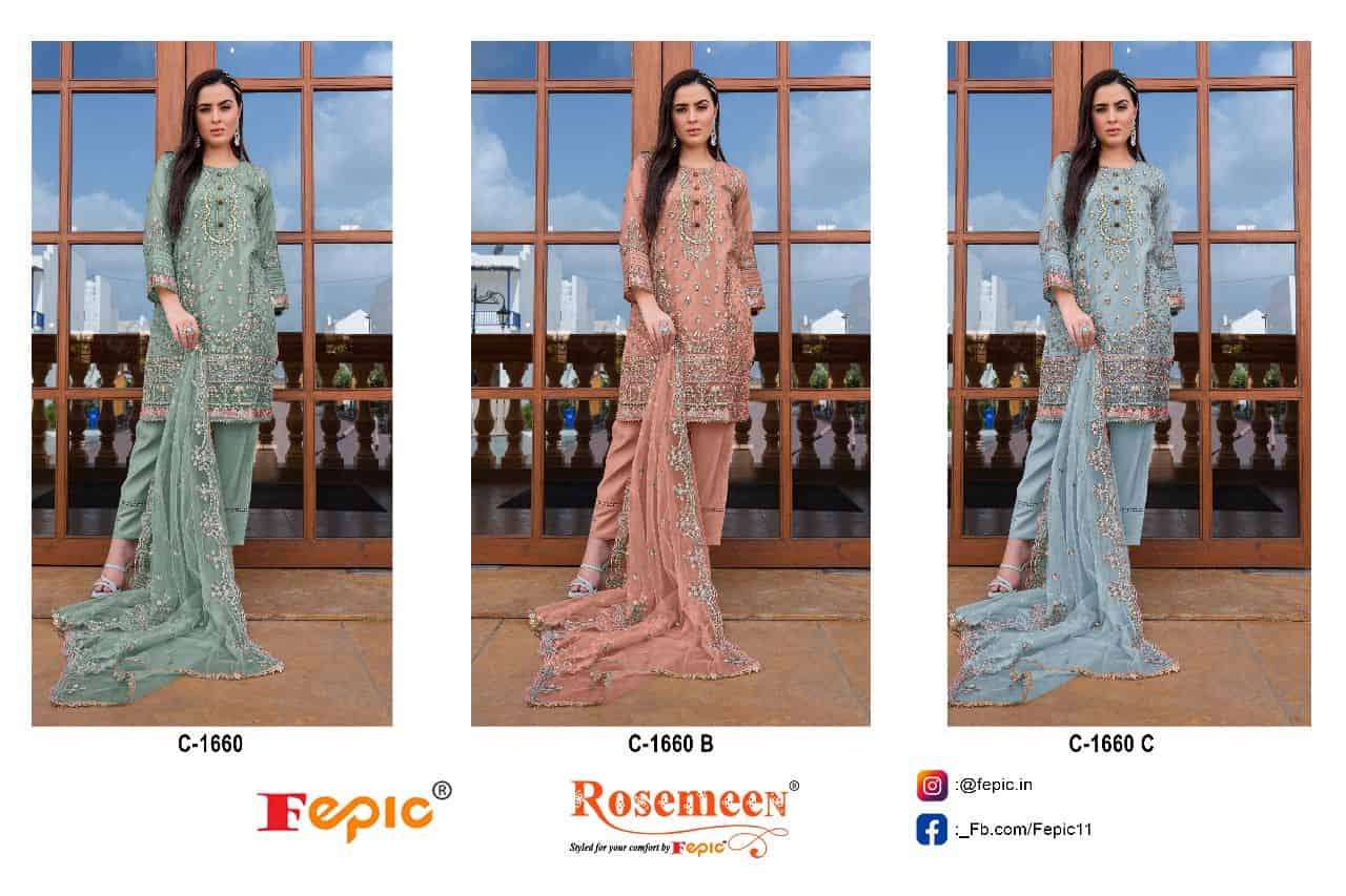 Fepic C 1660 Colors Exclusive Heavy Designs Wedding Wear Style Dress Wholesalers view 3