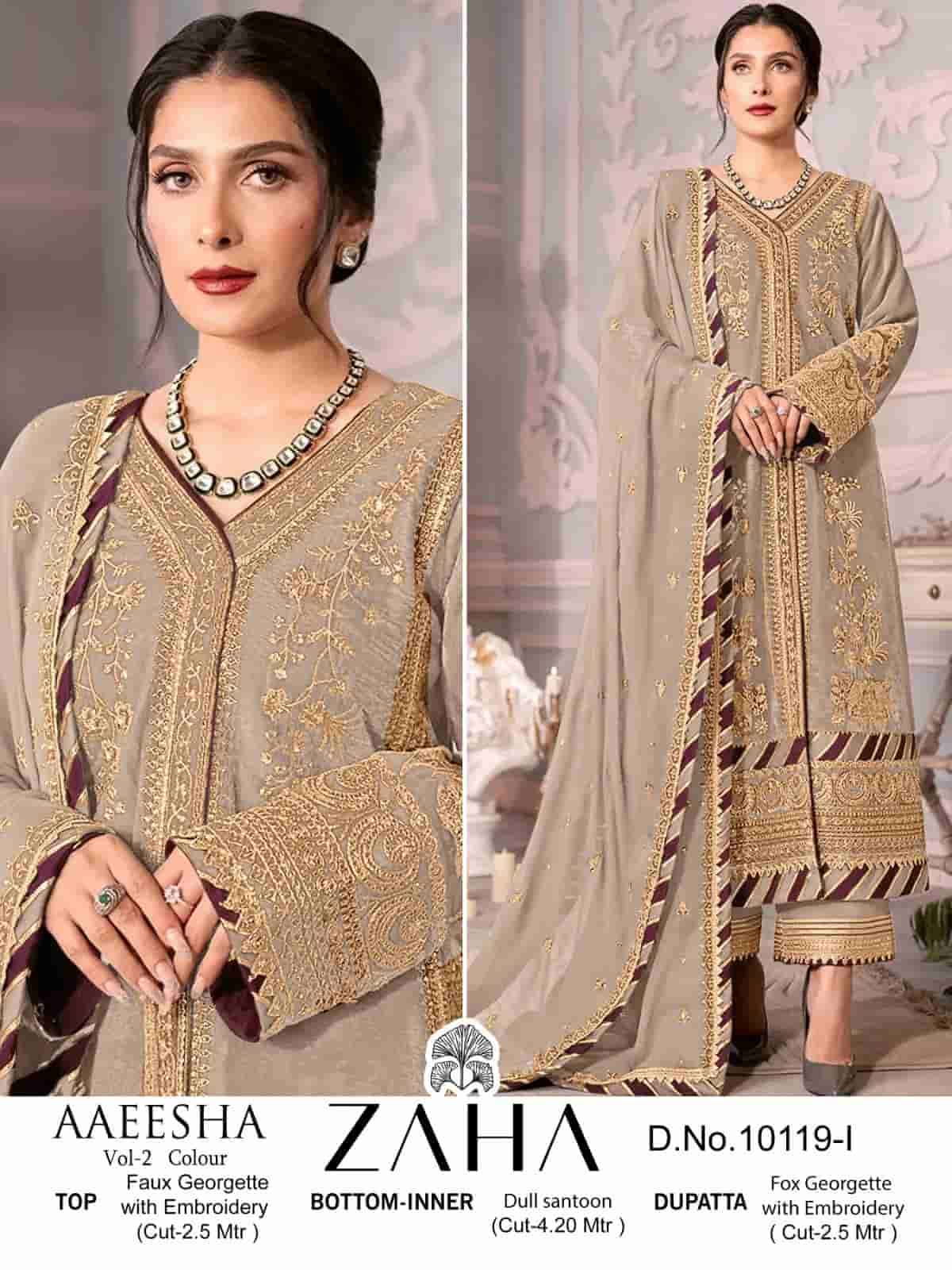Zaha Aaeesha Vol 2 Embroidered Salwar Suit view 3