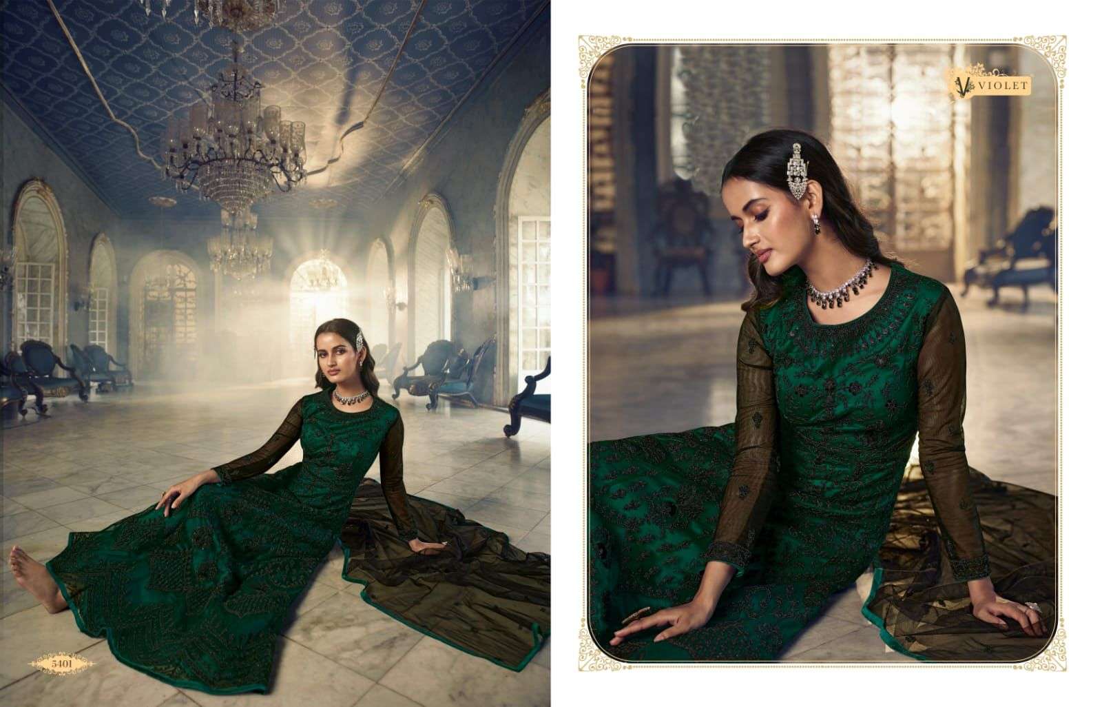 Swagat 5401 to 5408 Series party Wear Gowns Dress view 3