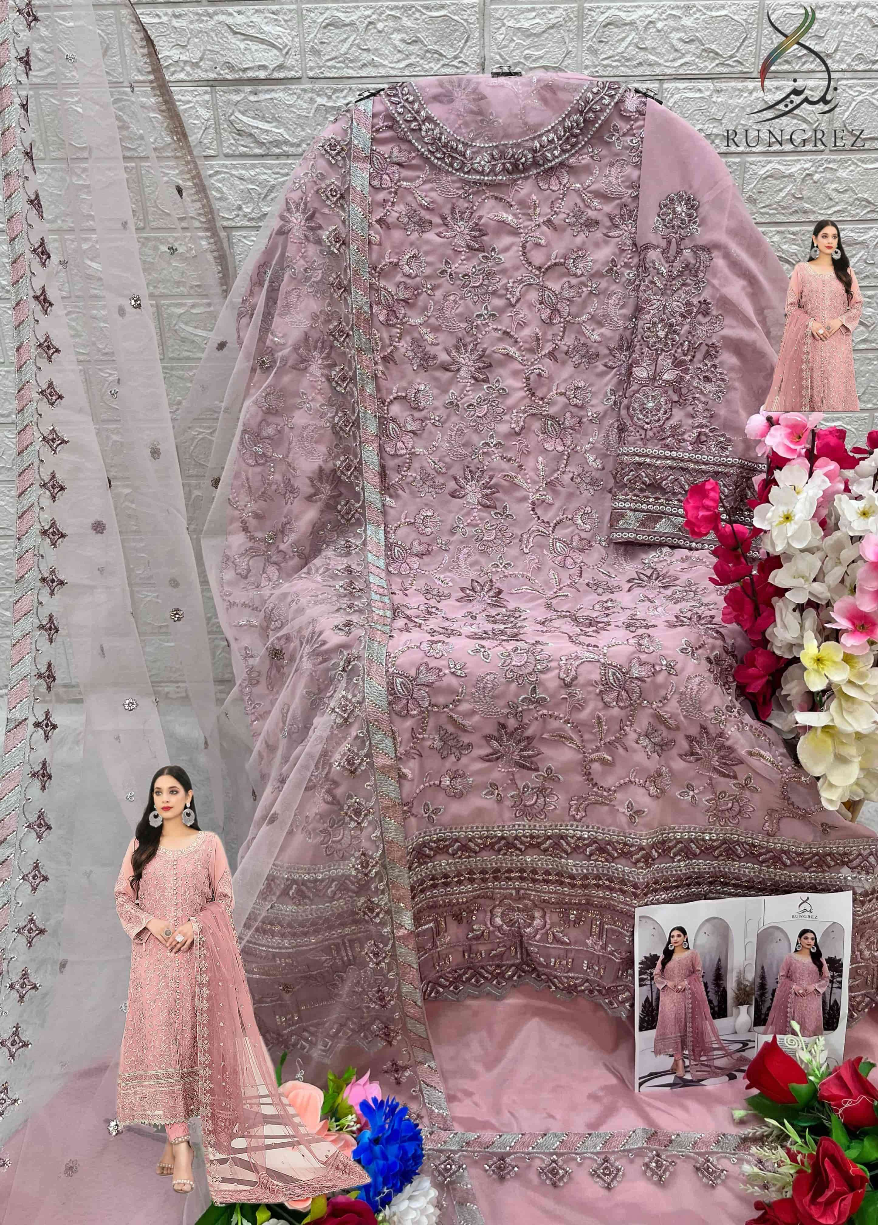 Rungrez 5016 Colors Pakistani Heavy Designer Style Party Wear Suit Exporter view 7