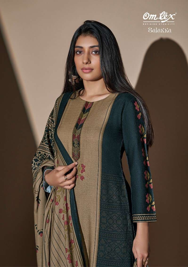 Omtex Salakka Pure Pashmina Fancy Suit Winter Collection