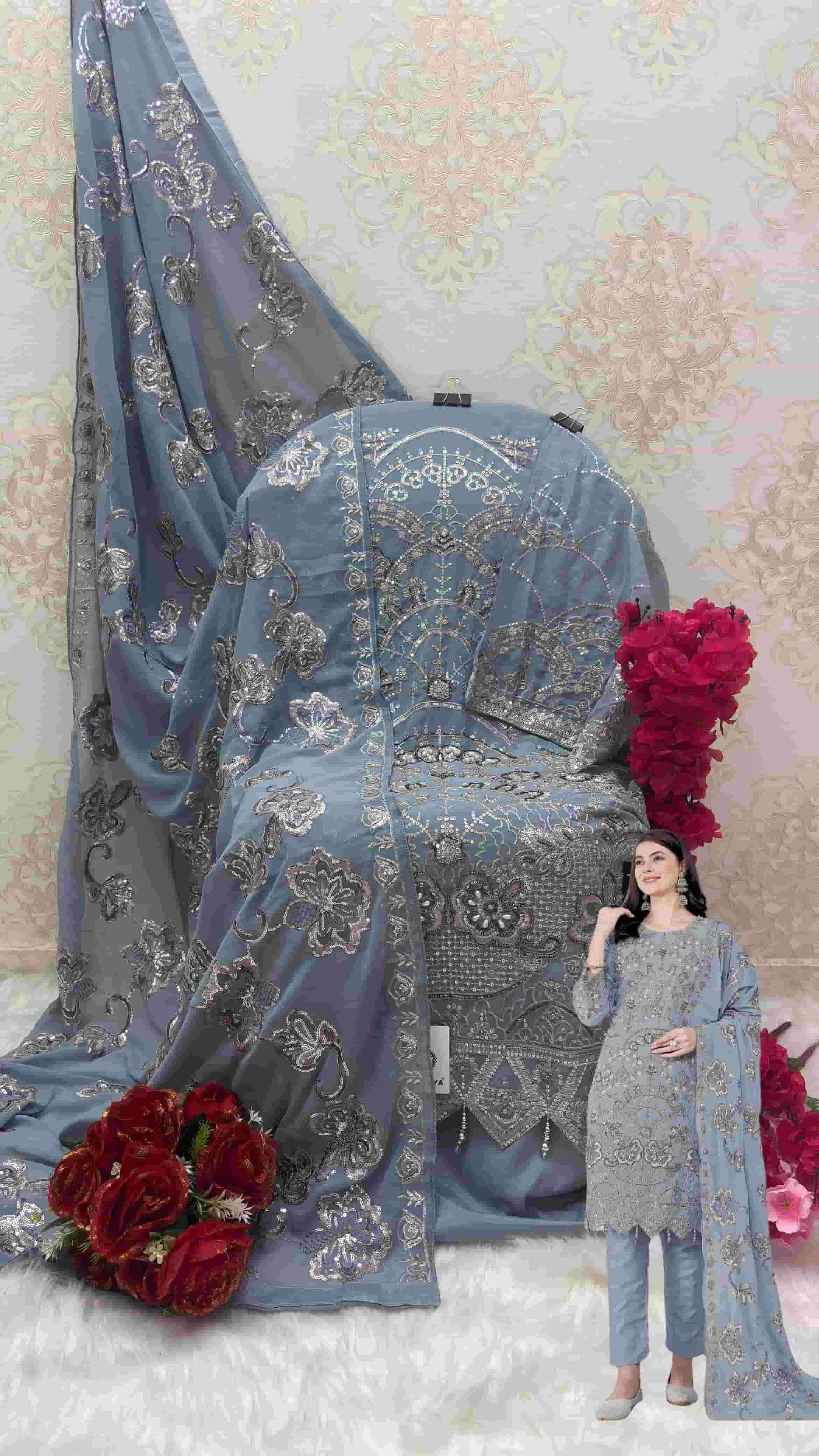Shanaya S 165 Pakistani Festive Wear Style Designer Georgette Suit Exporter view 2