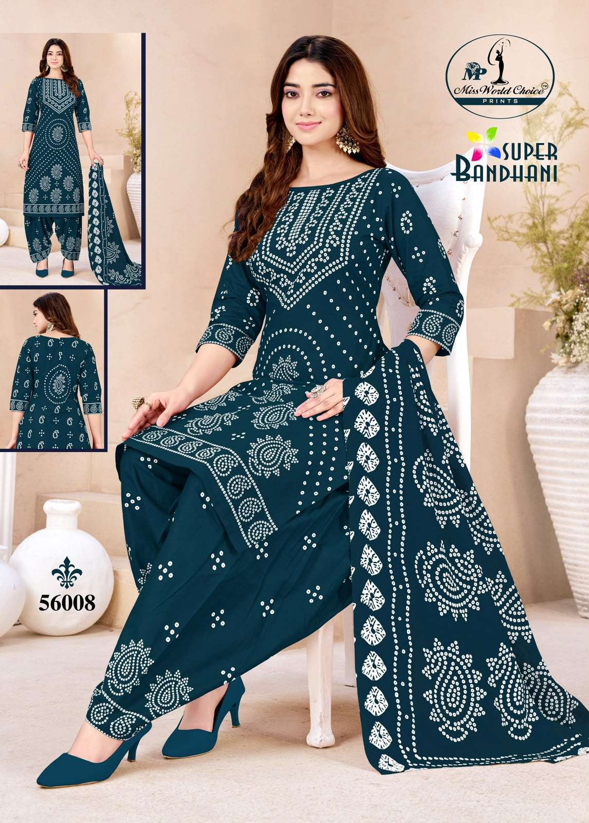 Miss World Choice Super Bandhani Vol 56 Pure Cotton Bandhani Suit view 11