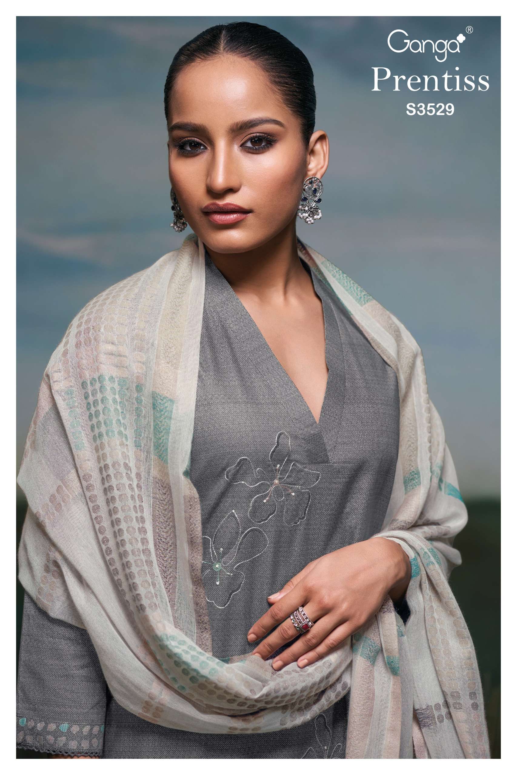 Ganga Fashion Prentiss 3529 Premium Designs Cotton Suit Collection view 2