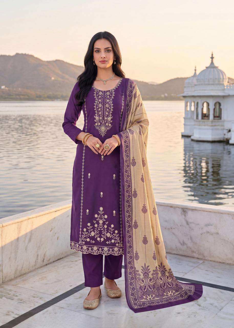 Rahi Fab Ruhani Gul Vol 1 Premium Wear Cotton Dress view 3