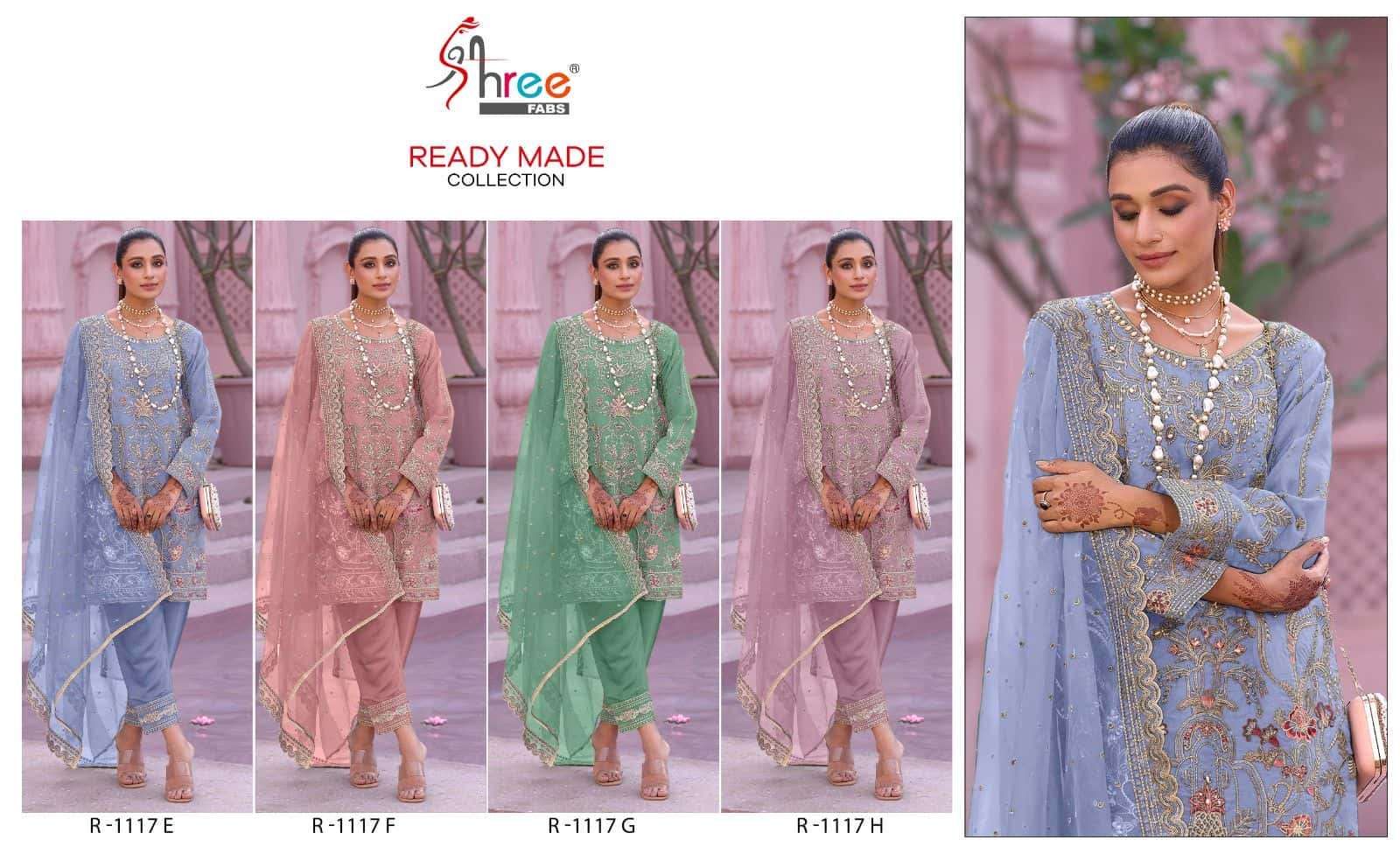 Shree Fabs R 1117 Colors Exclusive Heavy Designs Partywear Readymade Suit Exporters view 5