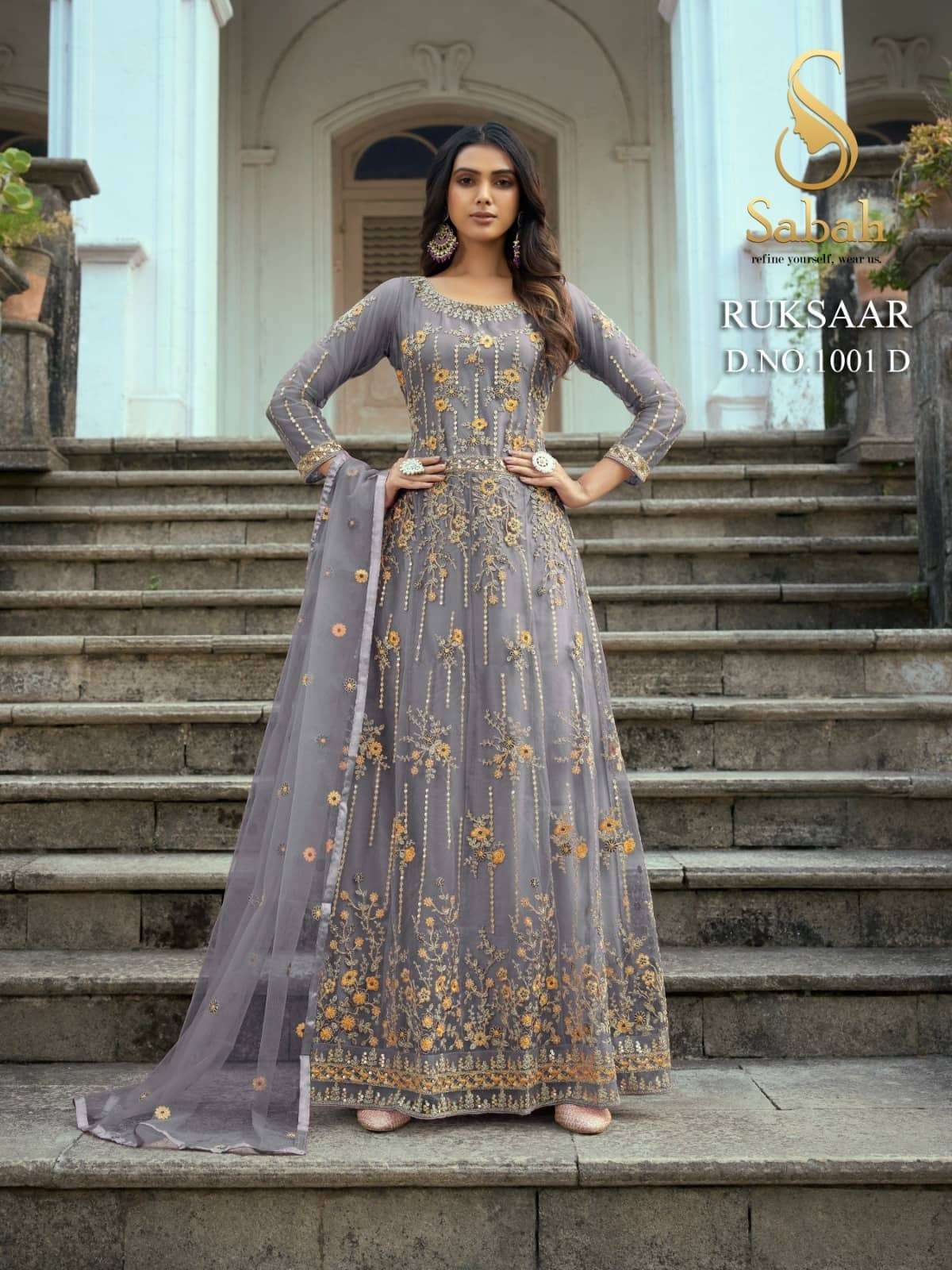 FK Fashion Sabah Ruksaar 1001 Colors Party Wear Designer Gown view 5