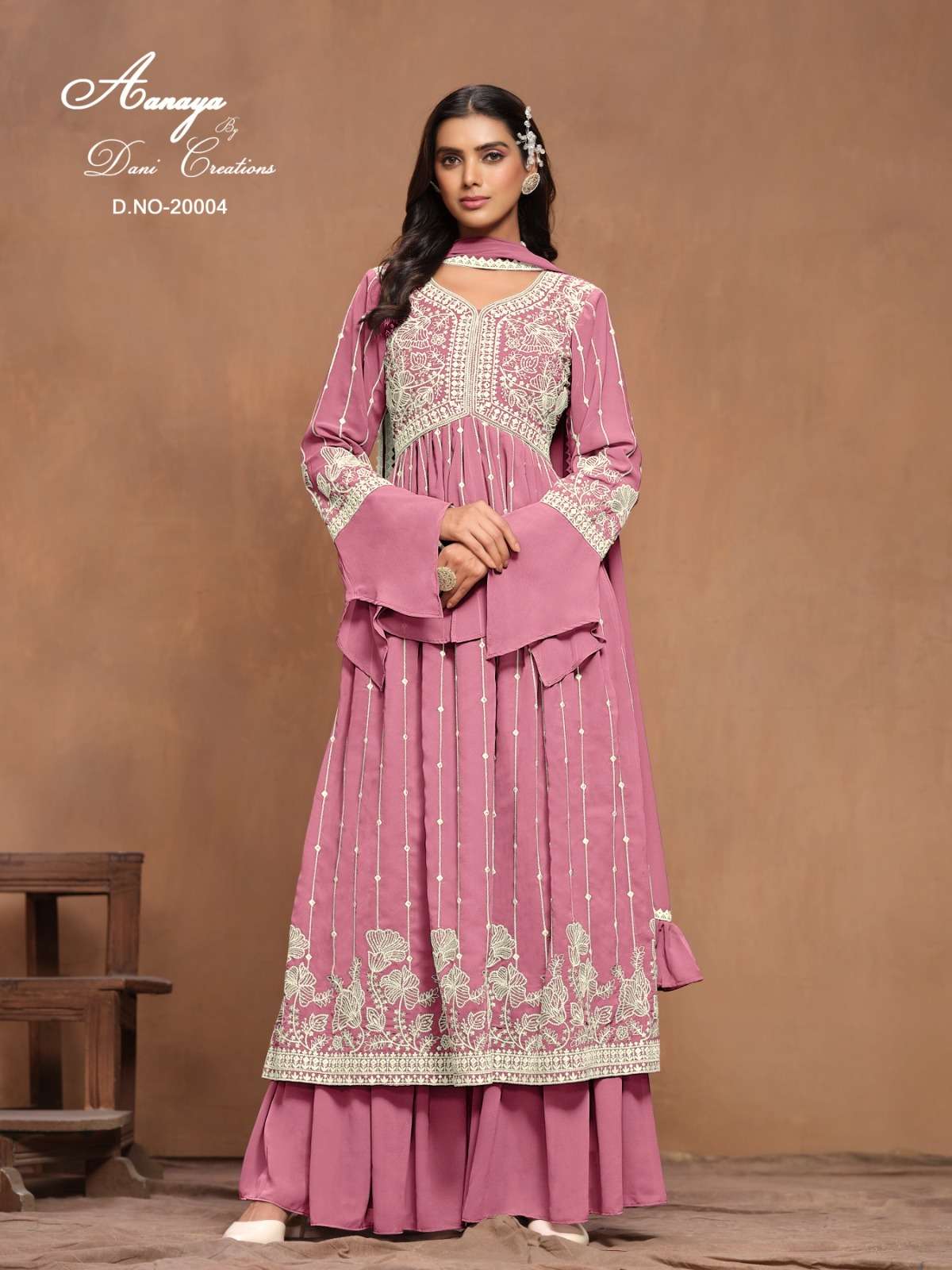 Twisha Aanaya Vol 200 Festive Wear Style Designer Georgette Suit Wholesalers view 9