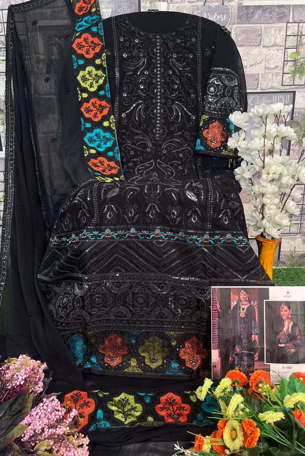 Deepsy D 1052 Pakistani Style Georgette Designer Salwar Suit Exporter view 2