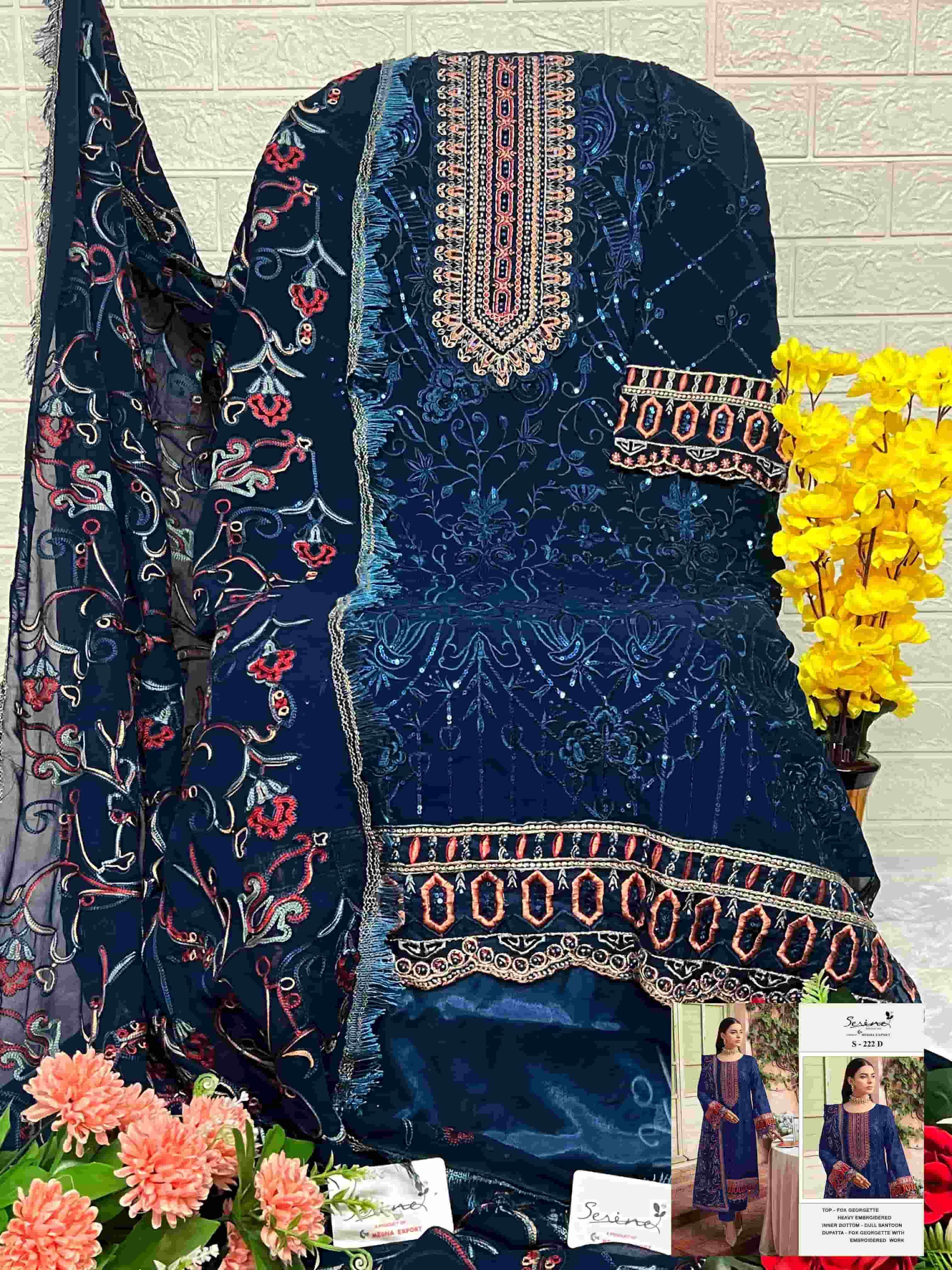 Serine S-222D Designer Pakistani Salwar Suit view 2