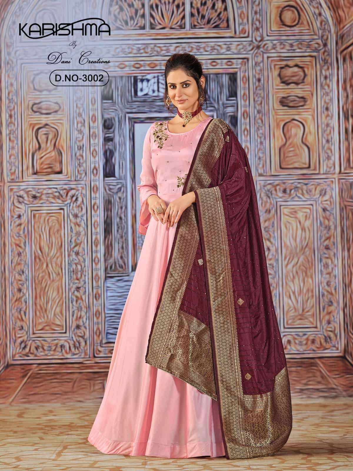 Karishma Vol 3 3001 To 3003 Designer Party Wear Anarkali Suit Collection view 2