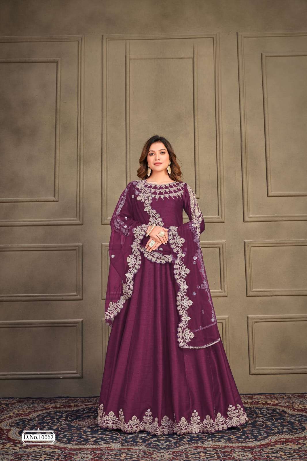 Anjubaa Vol 6 Art Silk Anarkali Party Dress view 2