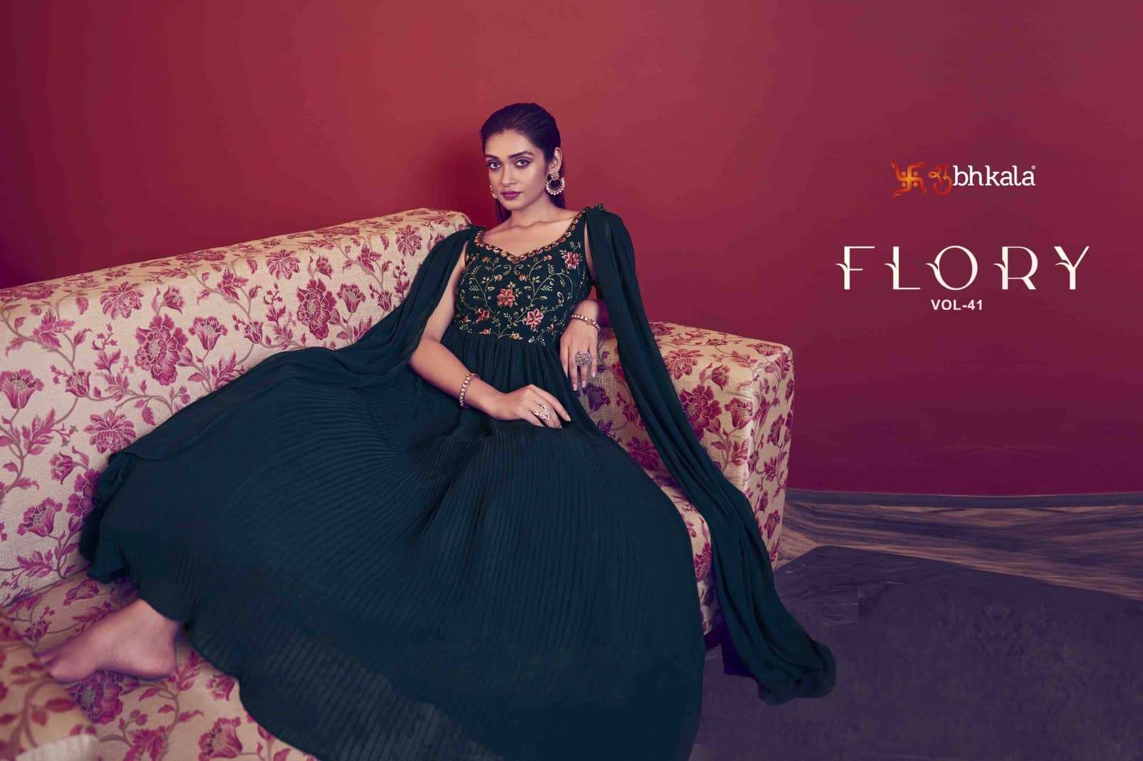 Shubhkala Flory Vol 41 Party Wear Style Designer Fancy Gown Collection view 2