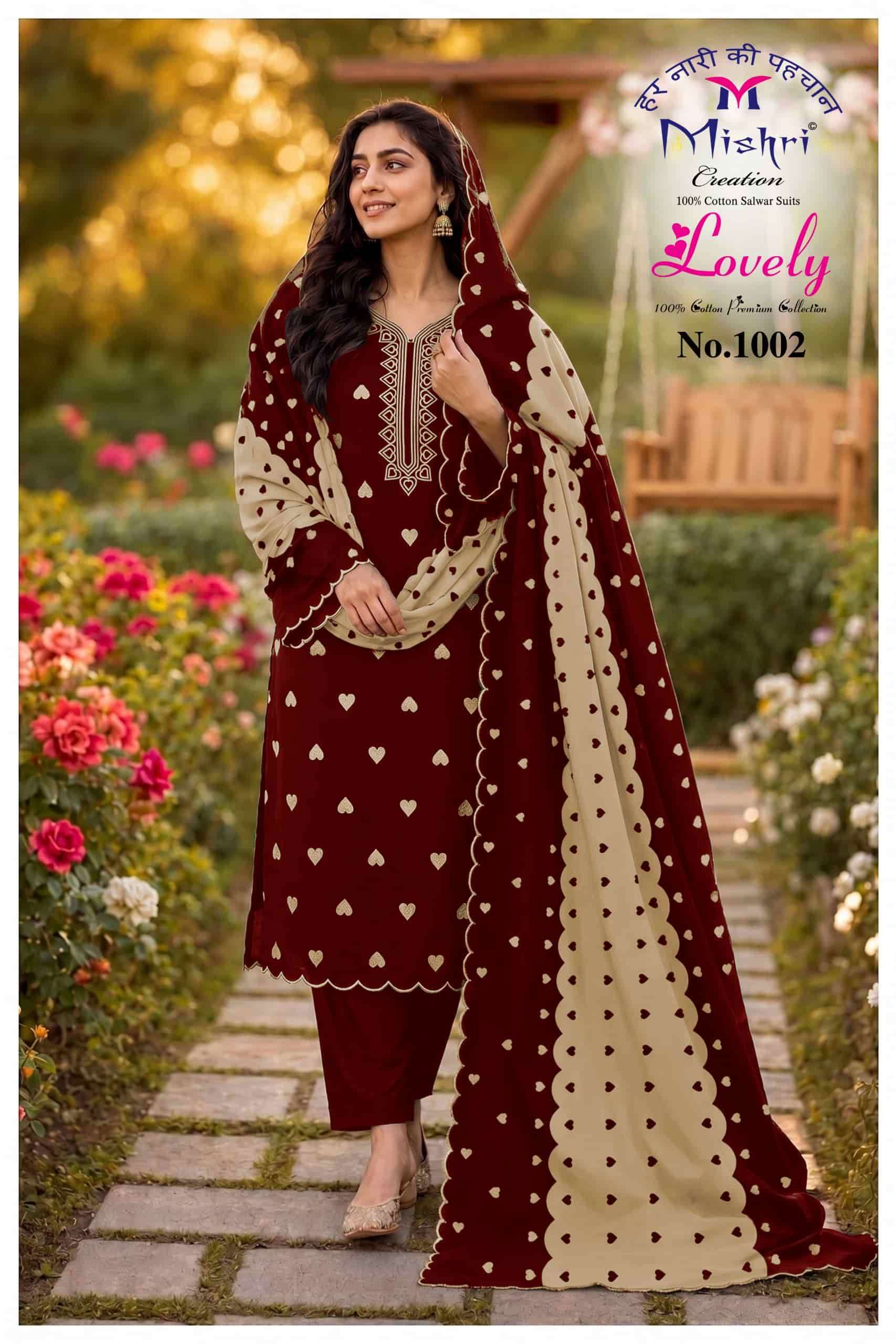 Mishri Lovely Printed Cotton Salwar Suit view 3