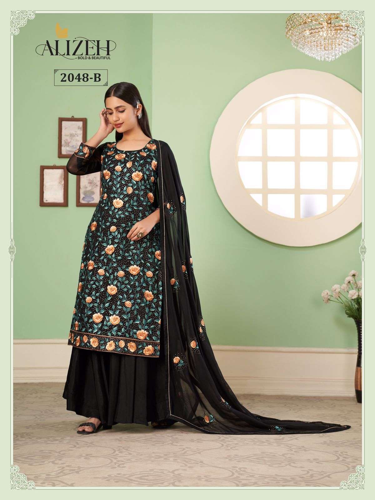 Alizeh Zaida Vol 10 Party Wear Sharara Salwar Kameez New Collection view 4