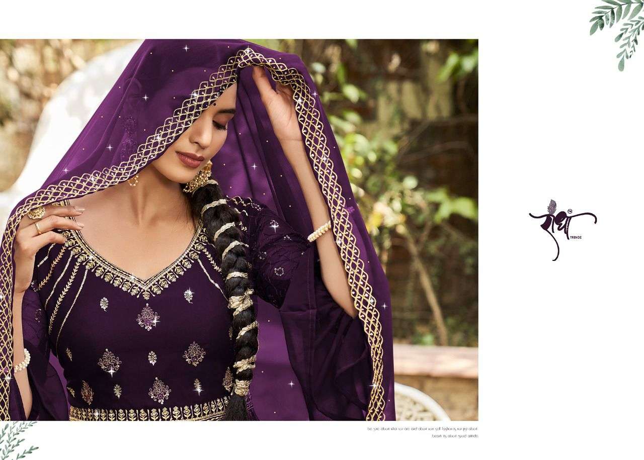 Radha Trends Floral Anarkali Suit view 6