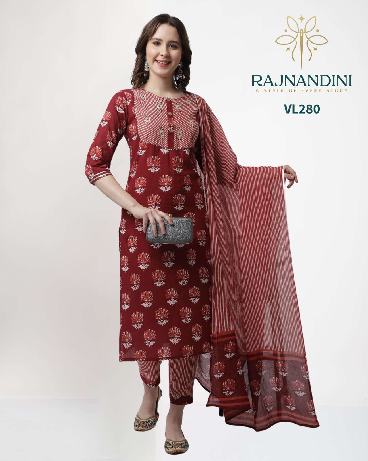 Rajnandini Zeel Festive Wear 3 Piece Set Combo Design Suit view 4
