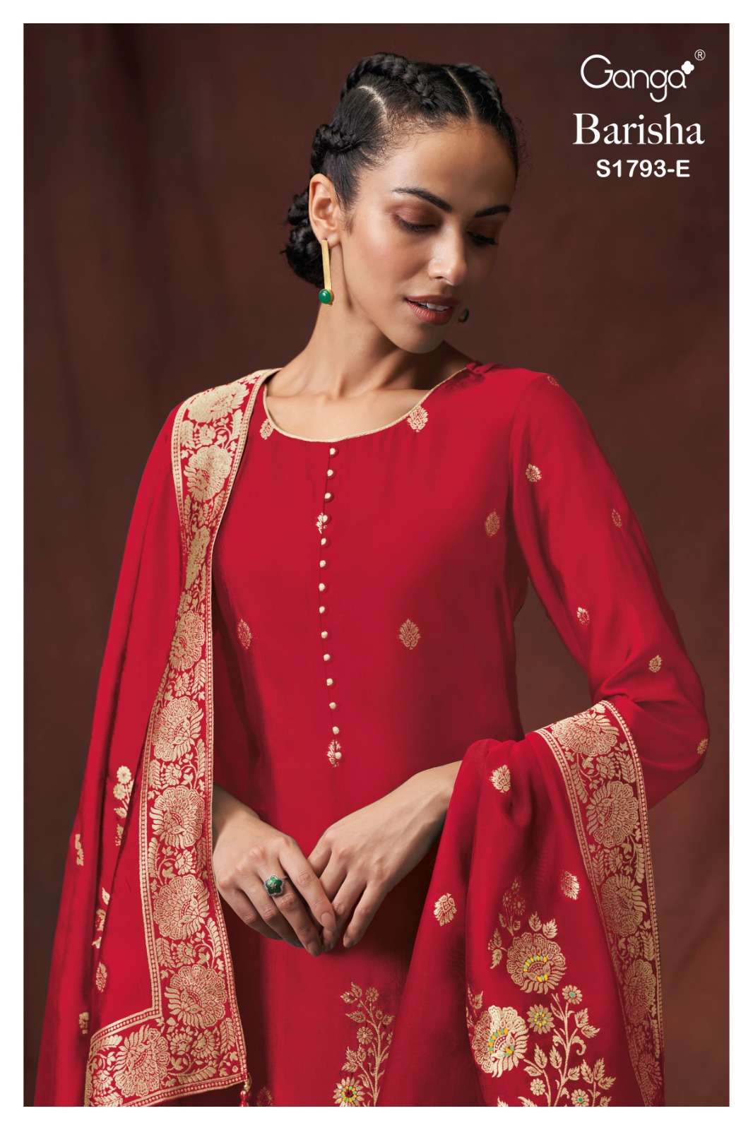 Ganga Barisha 1793 Designer Exclusive Silk Salwar Suit view 2