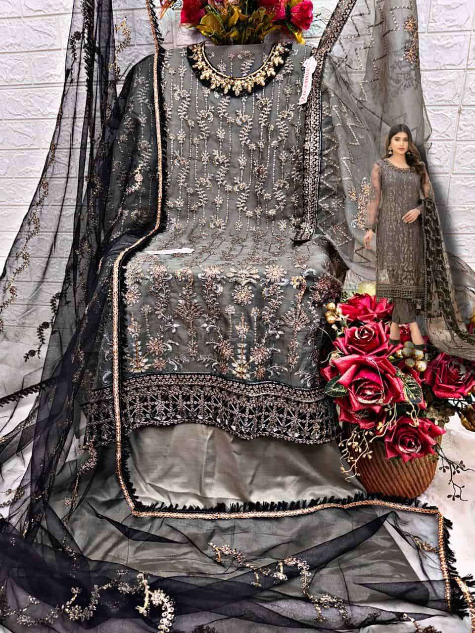 Fepic Rosemeen Organza Designer Suit view 2