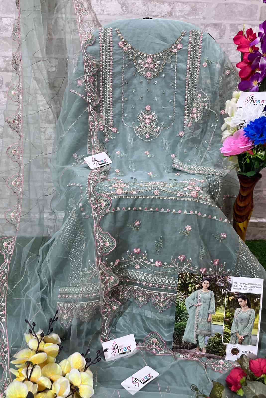 Shree Fabs S 802 Colors Pakistani Style Salwar Suit Online Wholasaler view 3