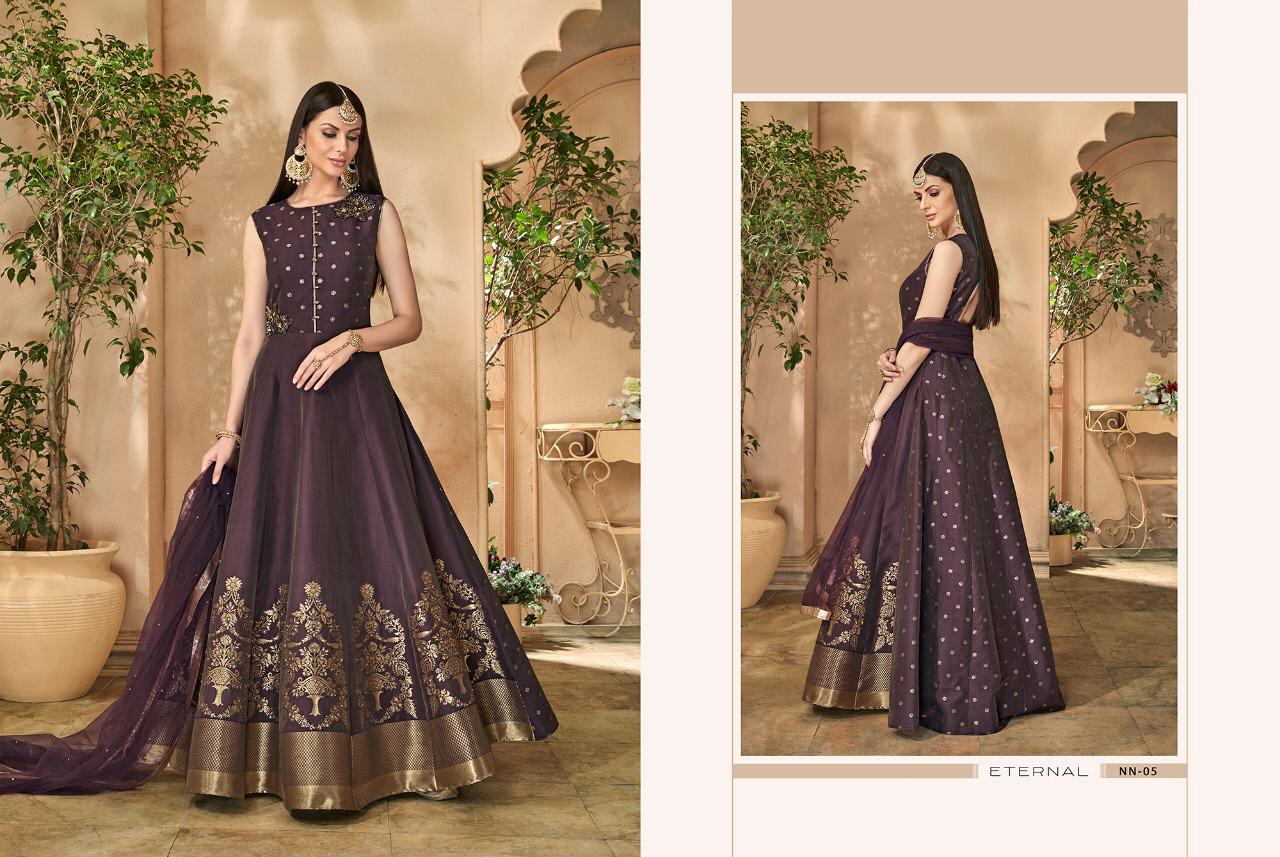 Stf nazraana wedding collection party wear gown catalogue india view 5