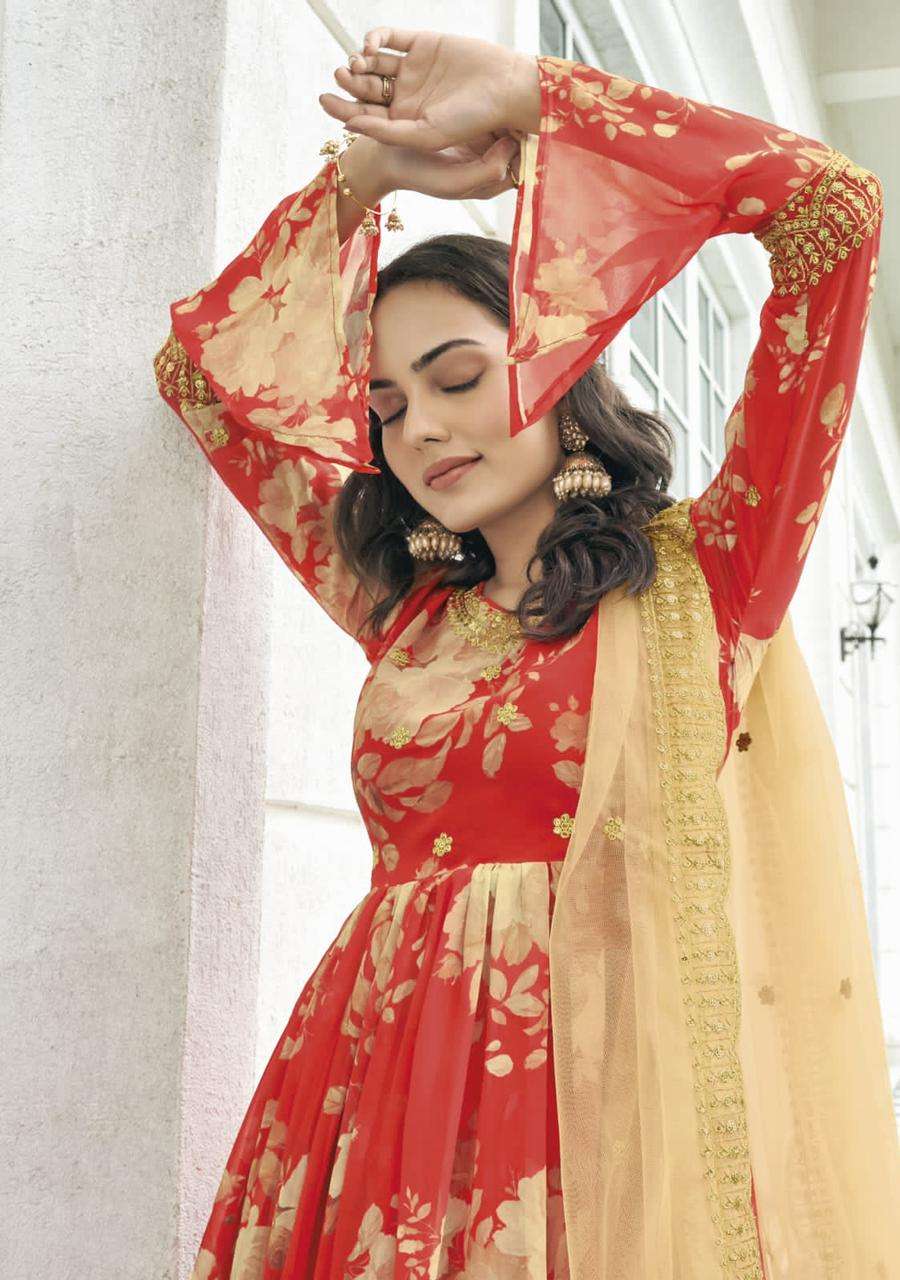 Shreematee Zimal Exclusive party Wear georgette suit view 9