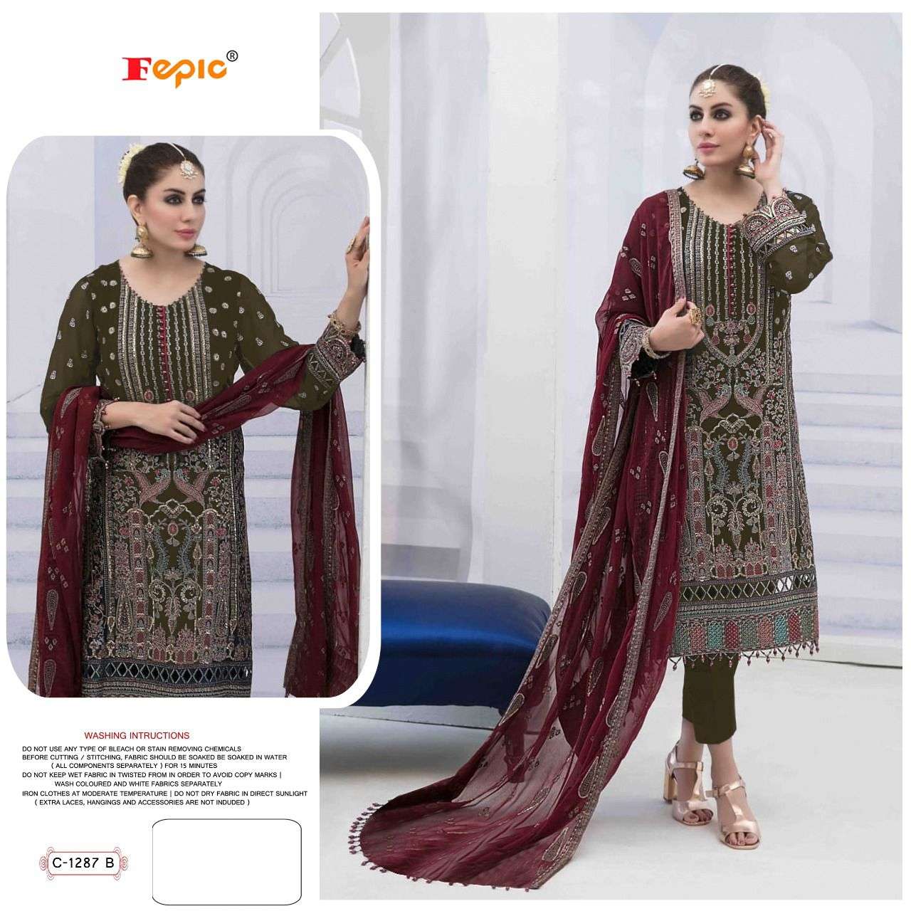 Fepic Rosemeen Embroidered Pakistani Salwar Suit view 2